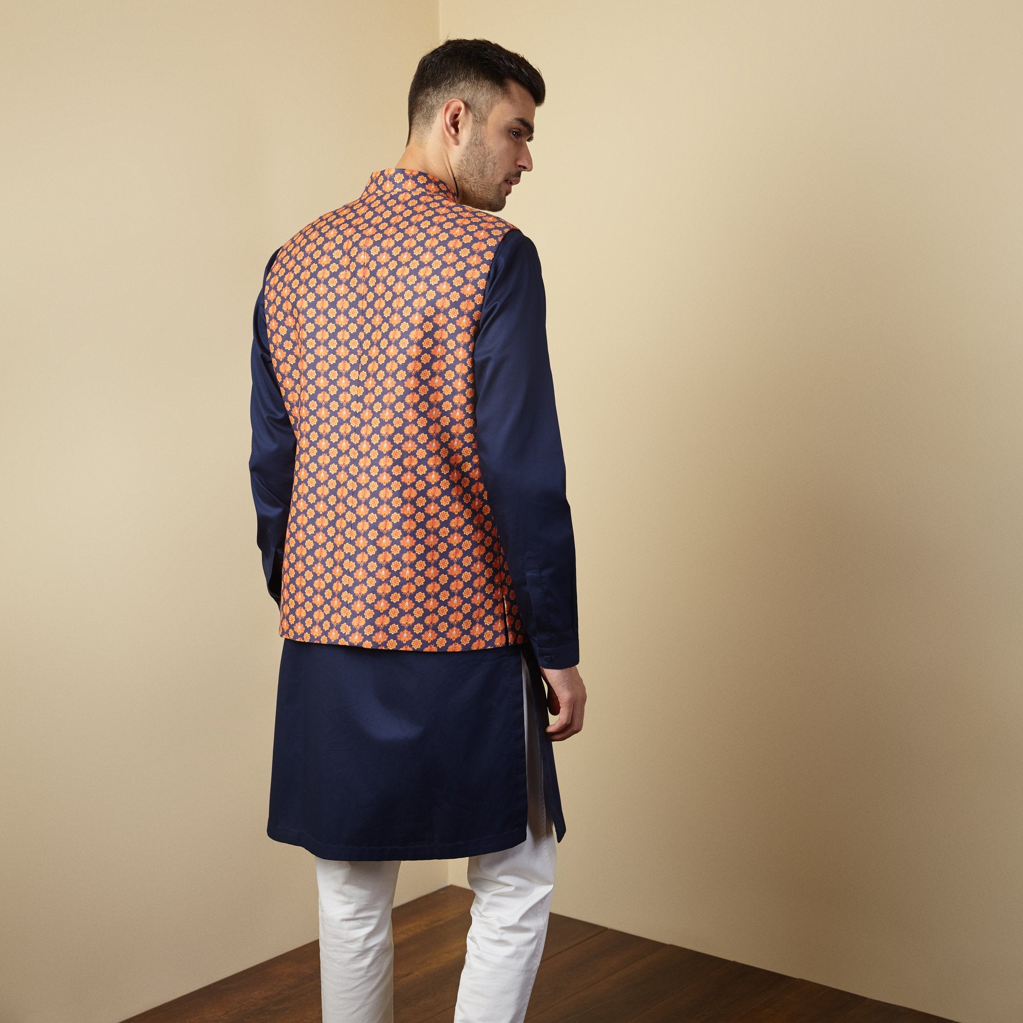 Linen Printed Nehru