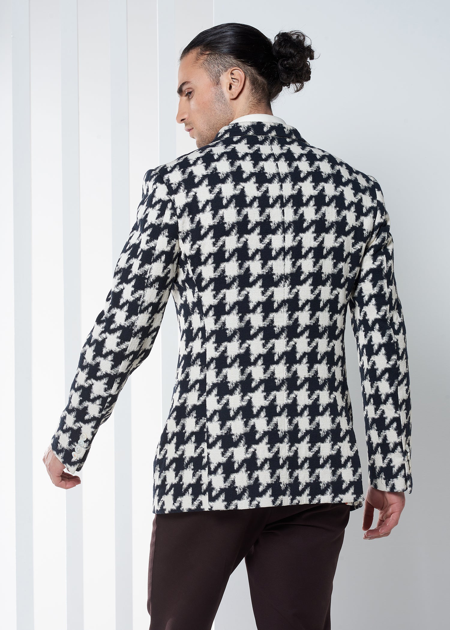 Printed Houndstooth Jacket