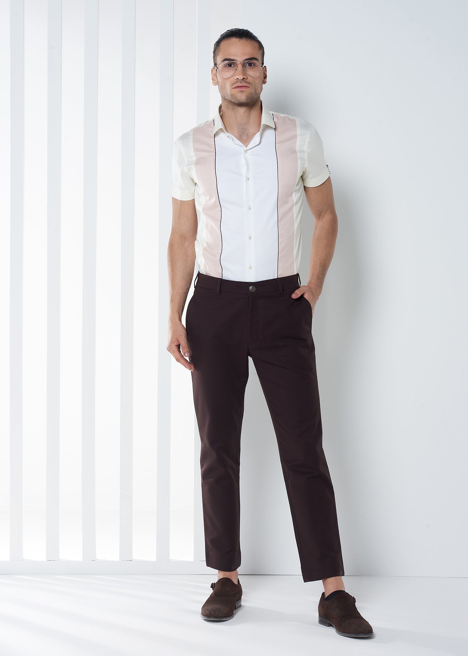 Brown Cotton Trousers