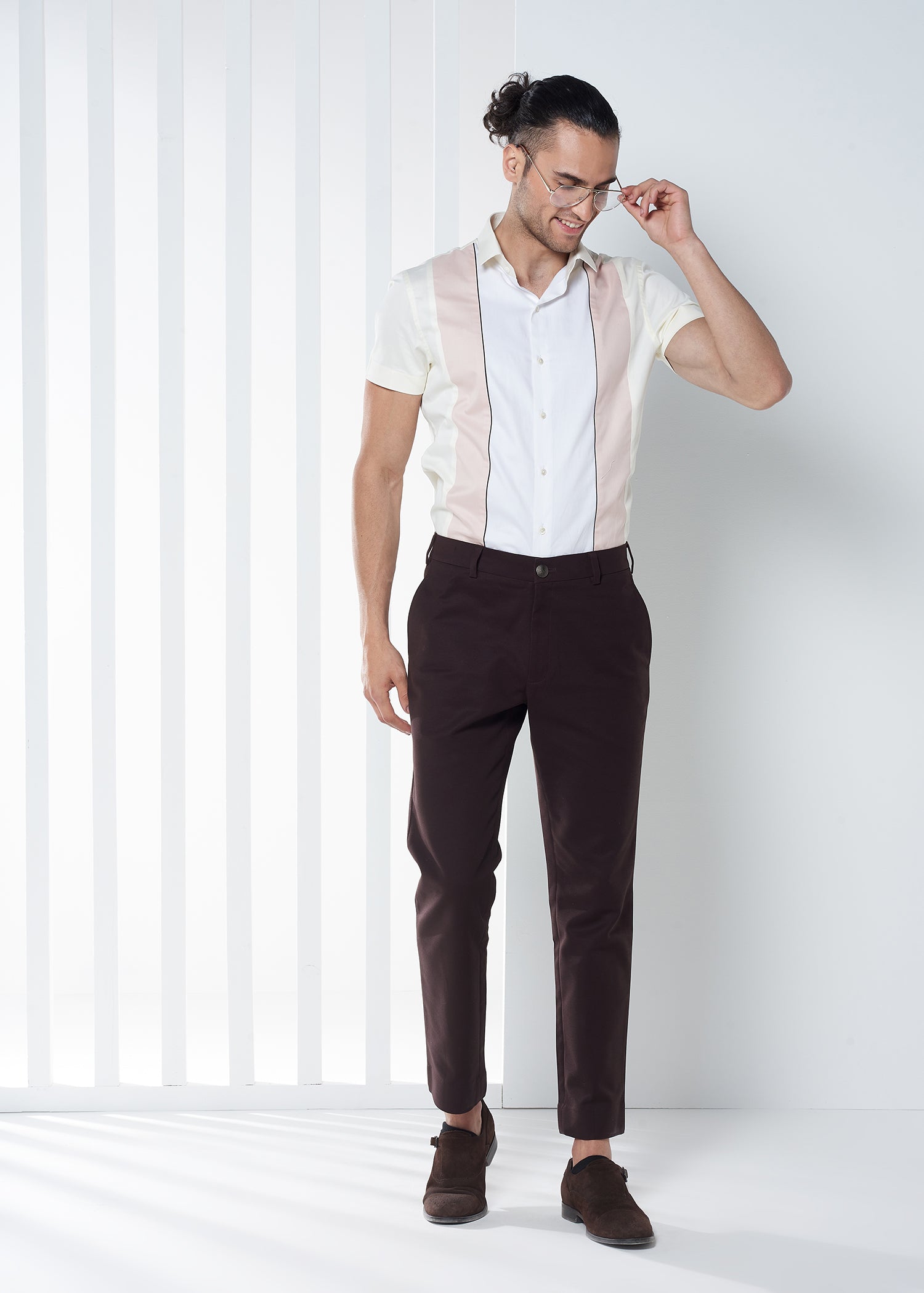 Brown Cotton Trousers