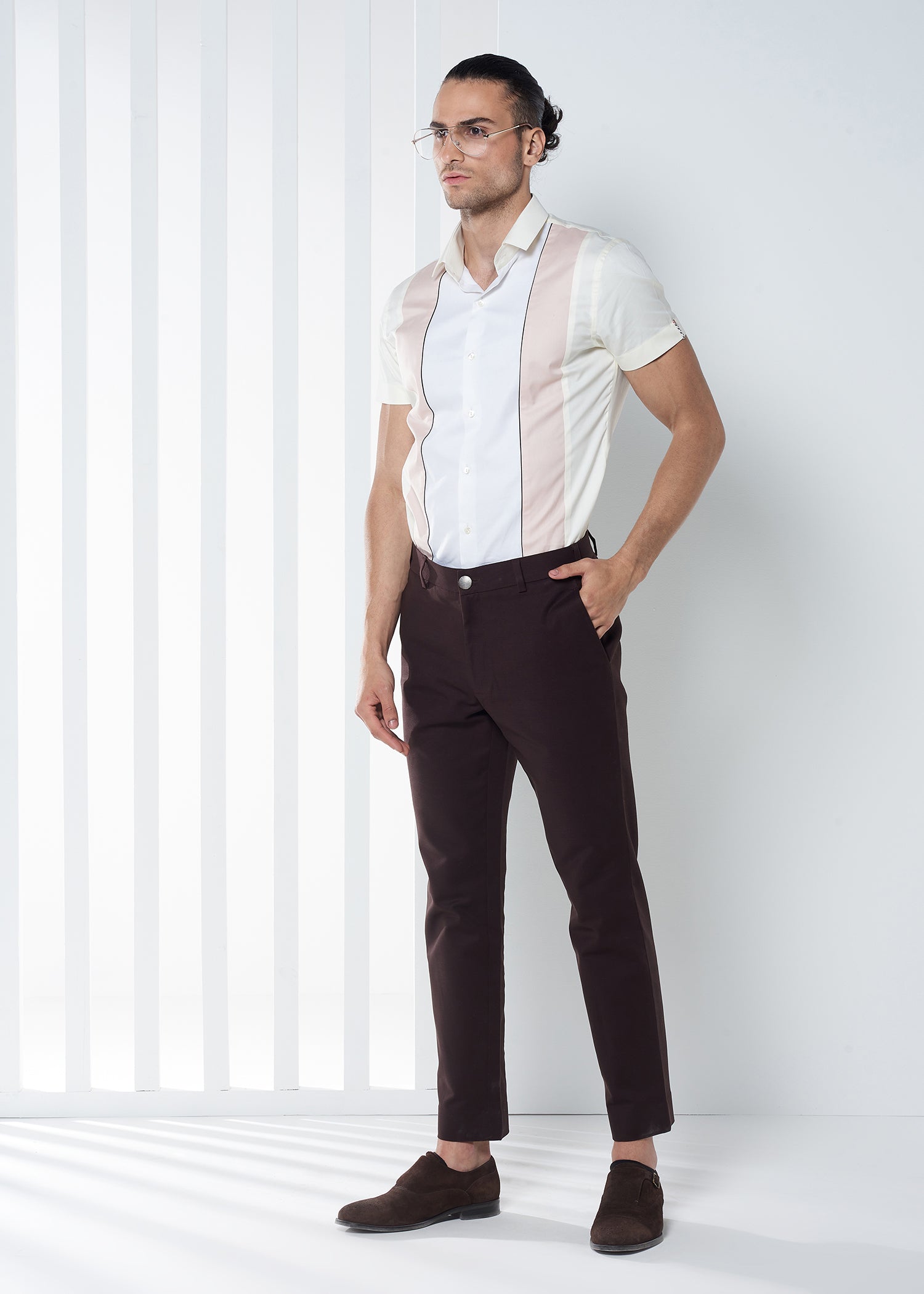 Brown Cotton Trousers