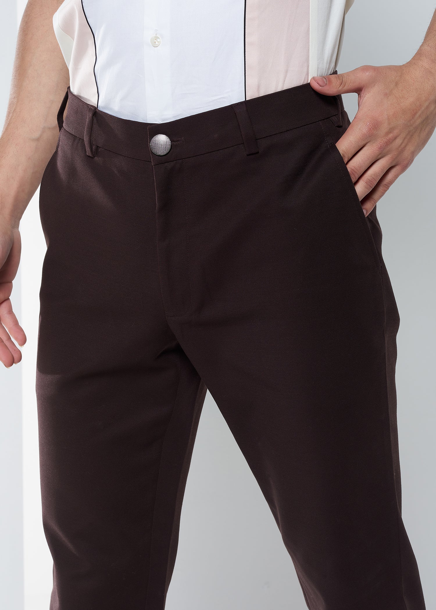 Brown Cotton Trousers