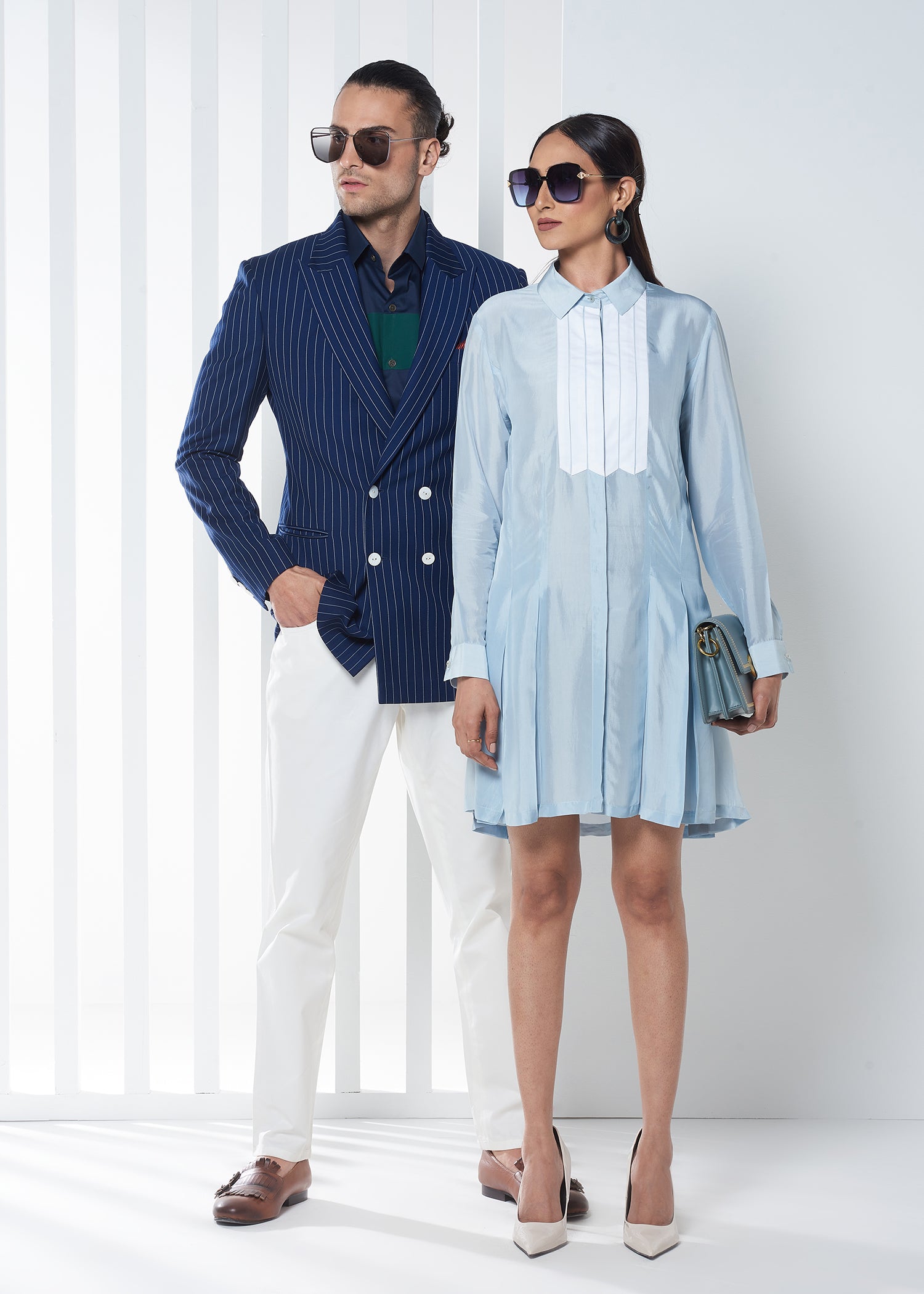 Double-Breast Pinstripe Jacket