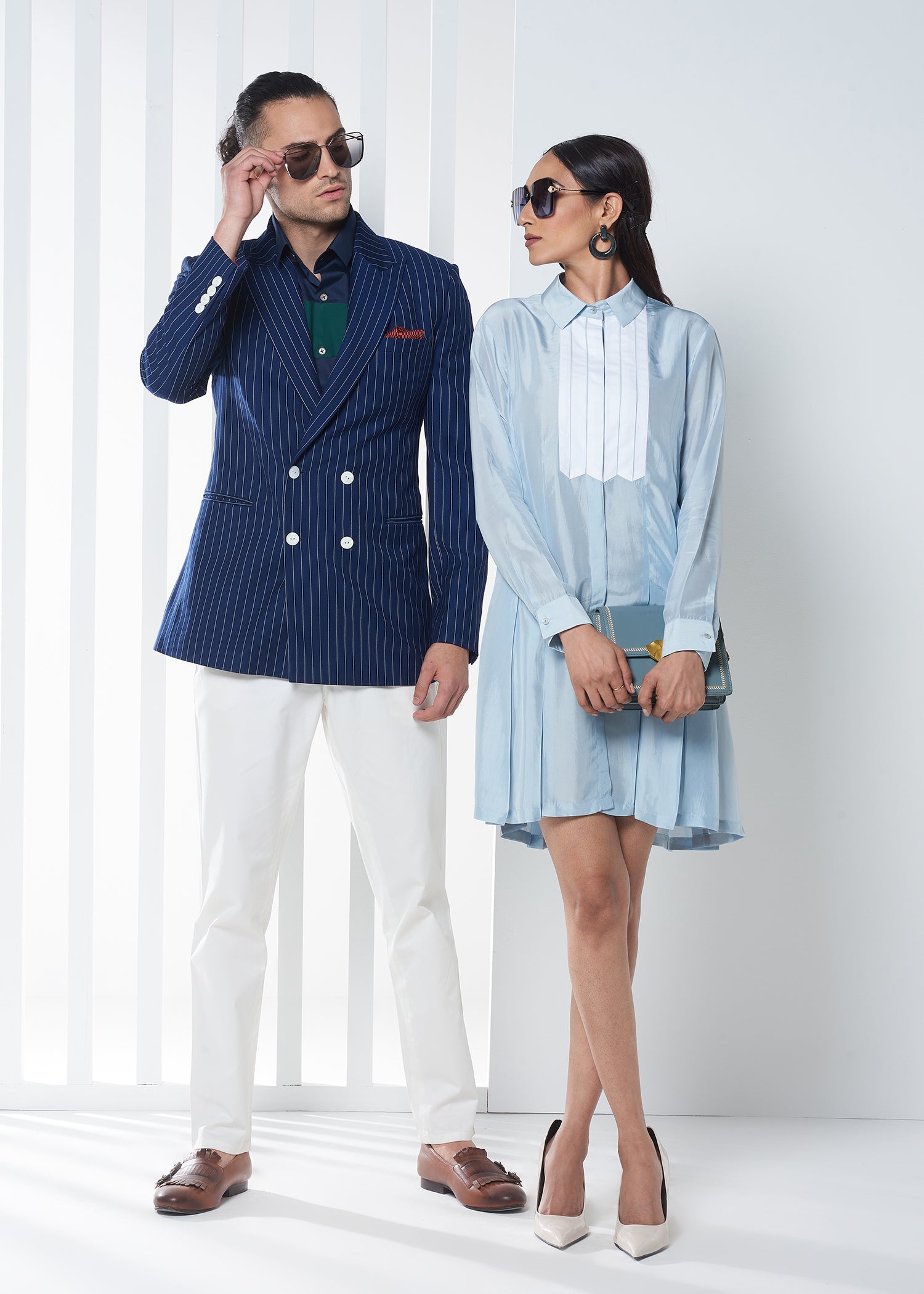 Double-Breast Pinstripe Jacket