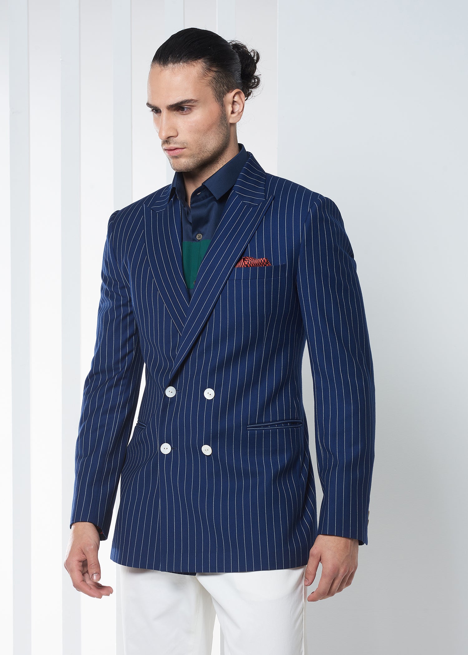 Double-Breast Pinstripe Jacket