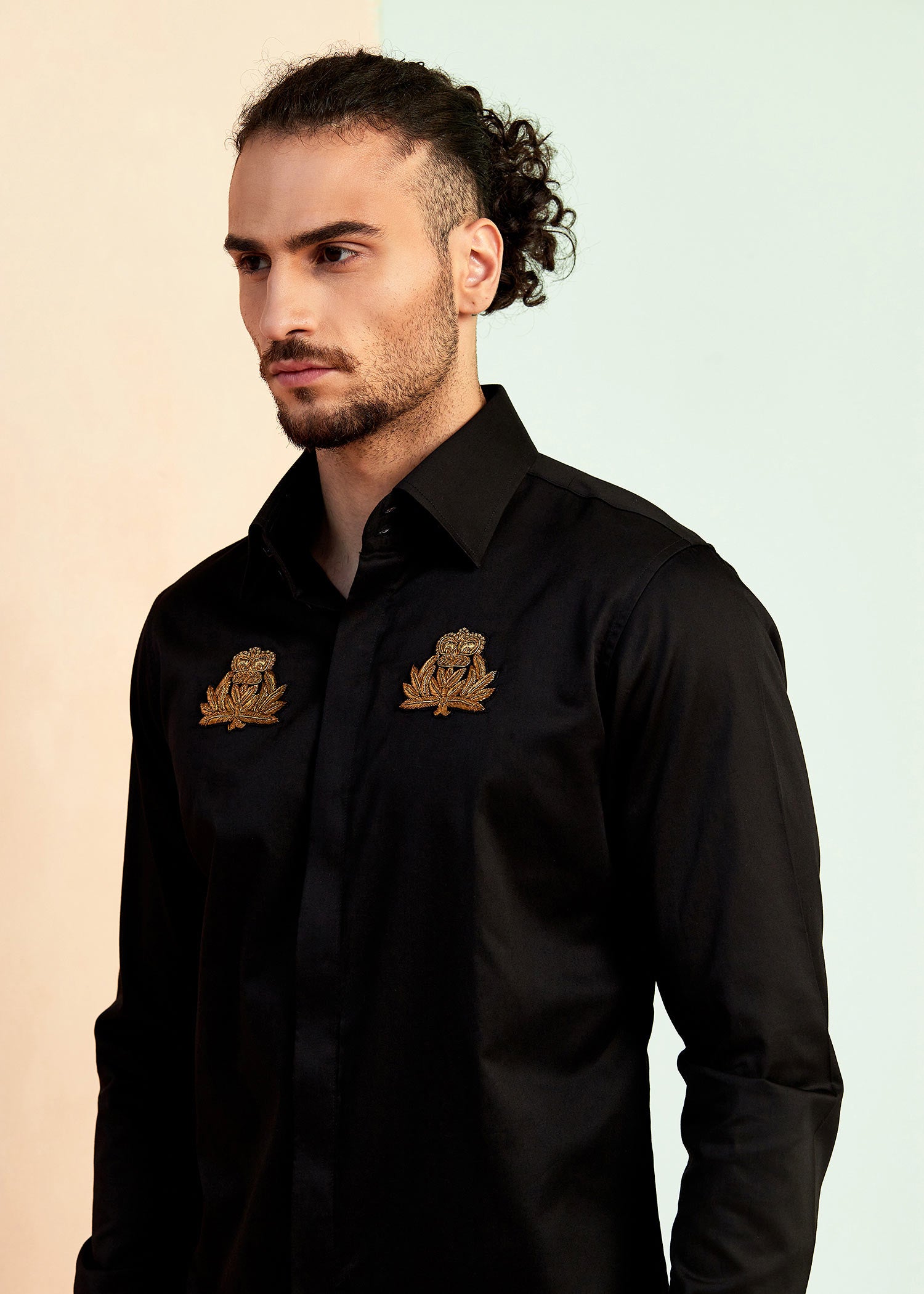 Dual Crest Embroidered
