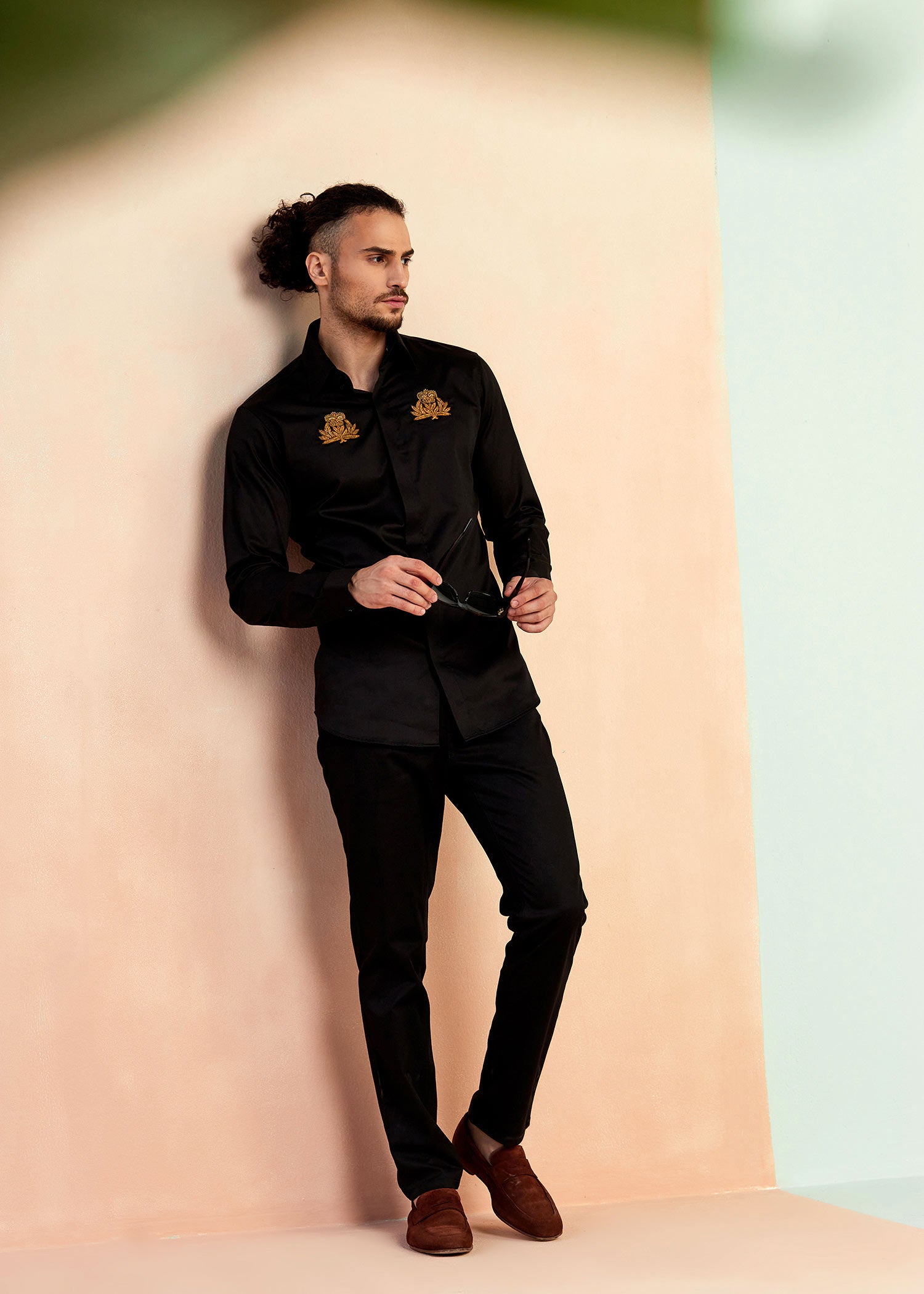 Dual Crest Embroidered