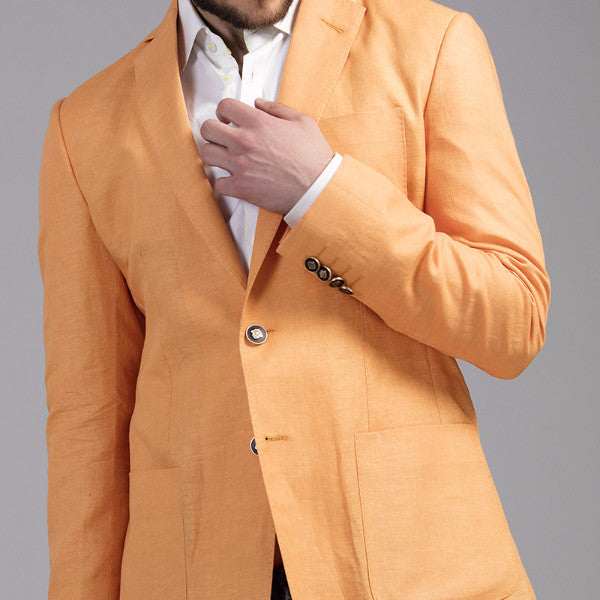 Tangerine Linen Jacket