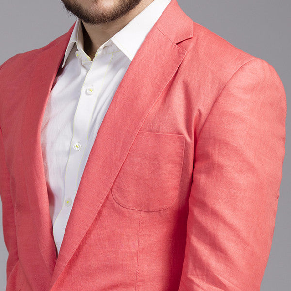 Salmon Linen Jacket
