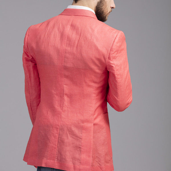 Salmon Linen Jacket