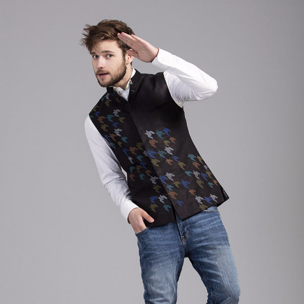 Nehru jacket and outlet jeans