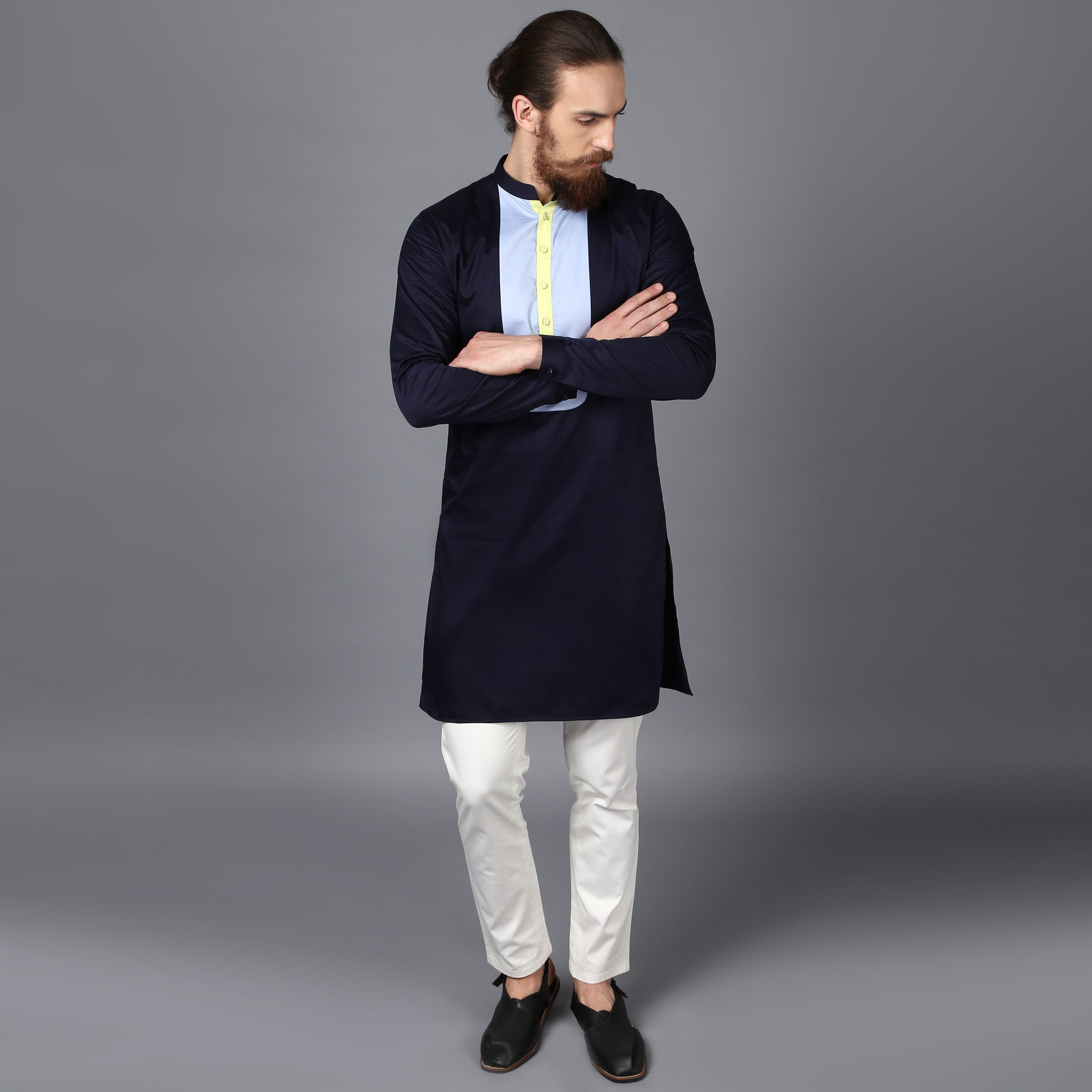 The Navy Kurta