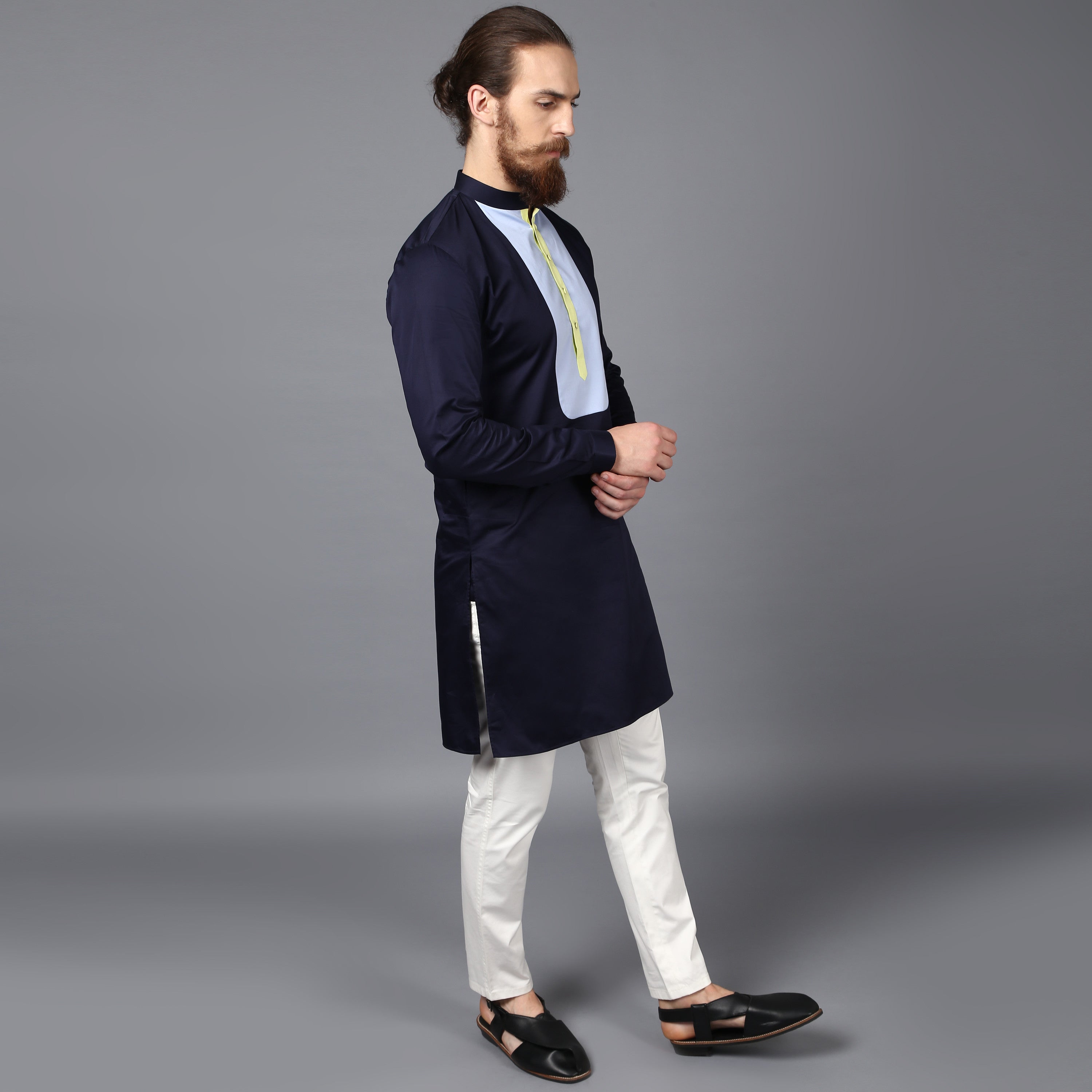 The Navy Kurta