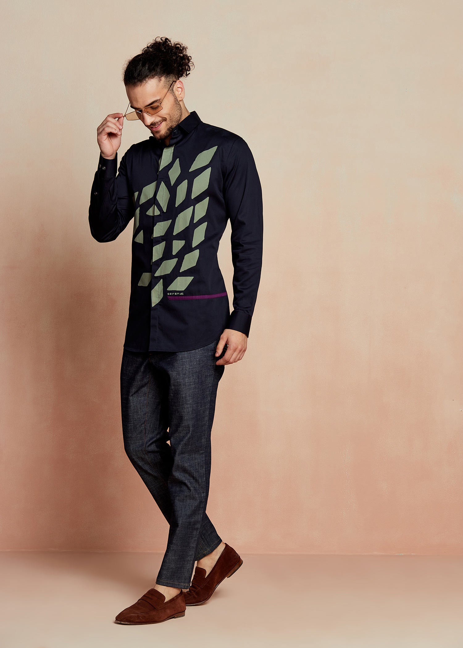 Cruising Navy Printed