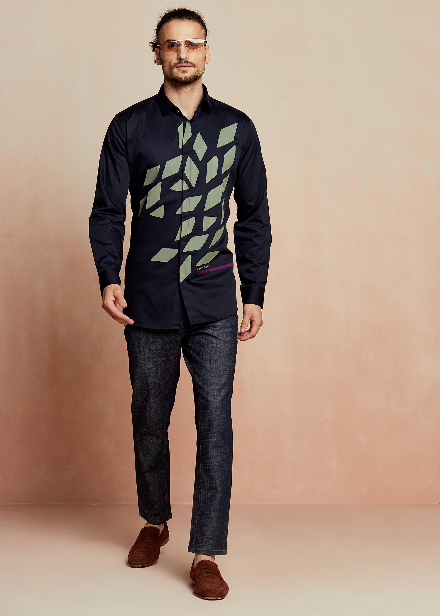 Cruising Navy Printed