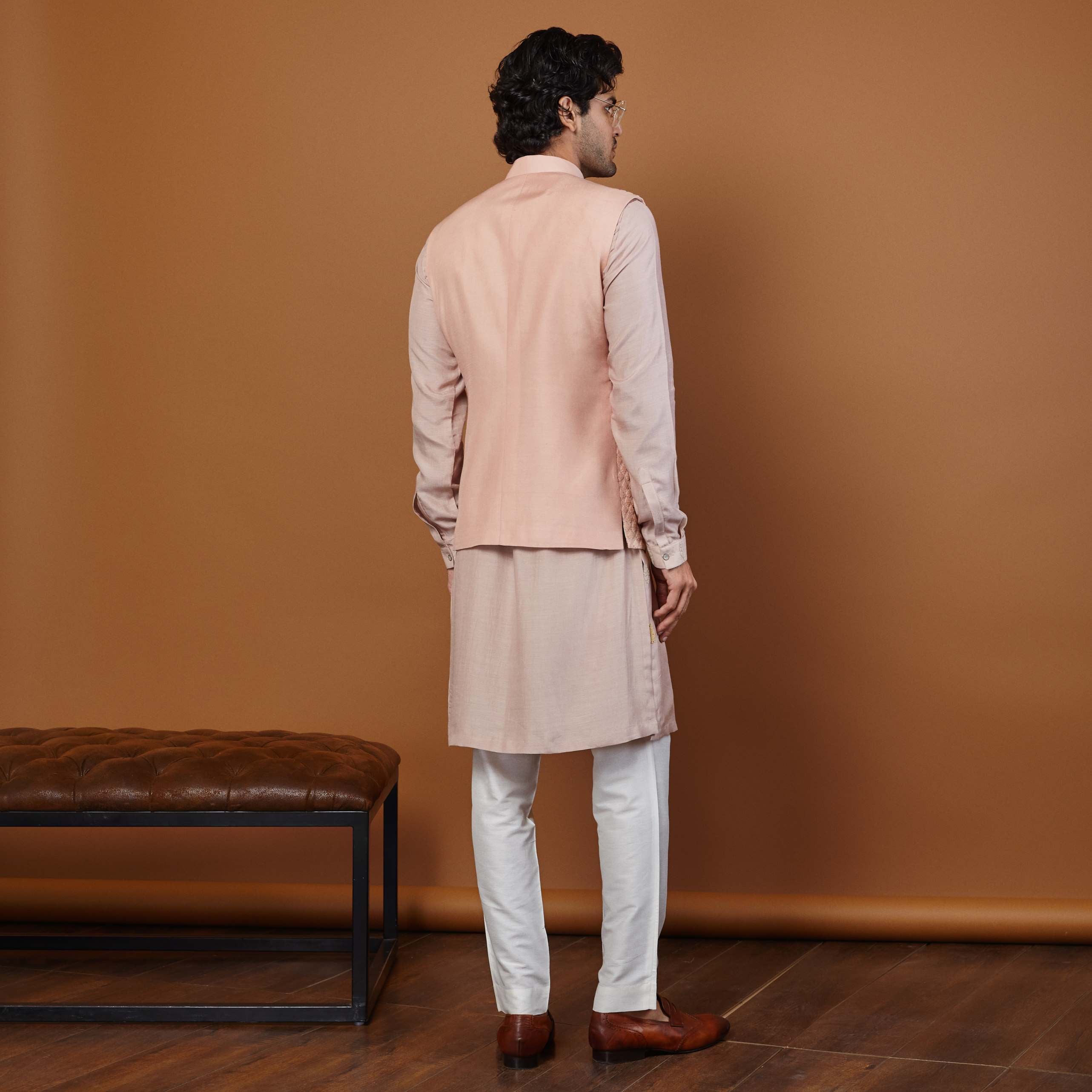 ANCHOR NEHRU JACKET IN PINK