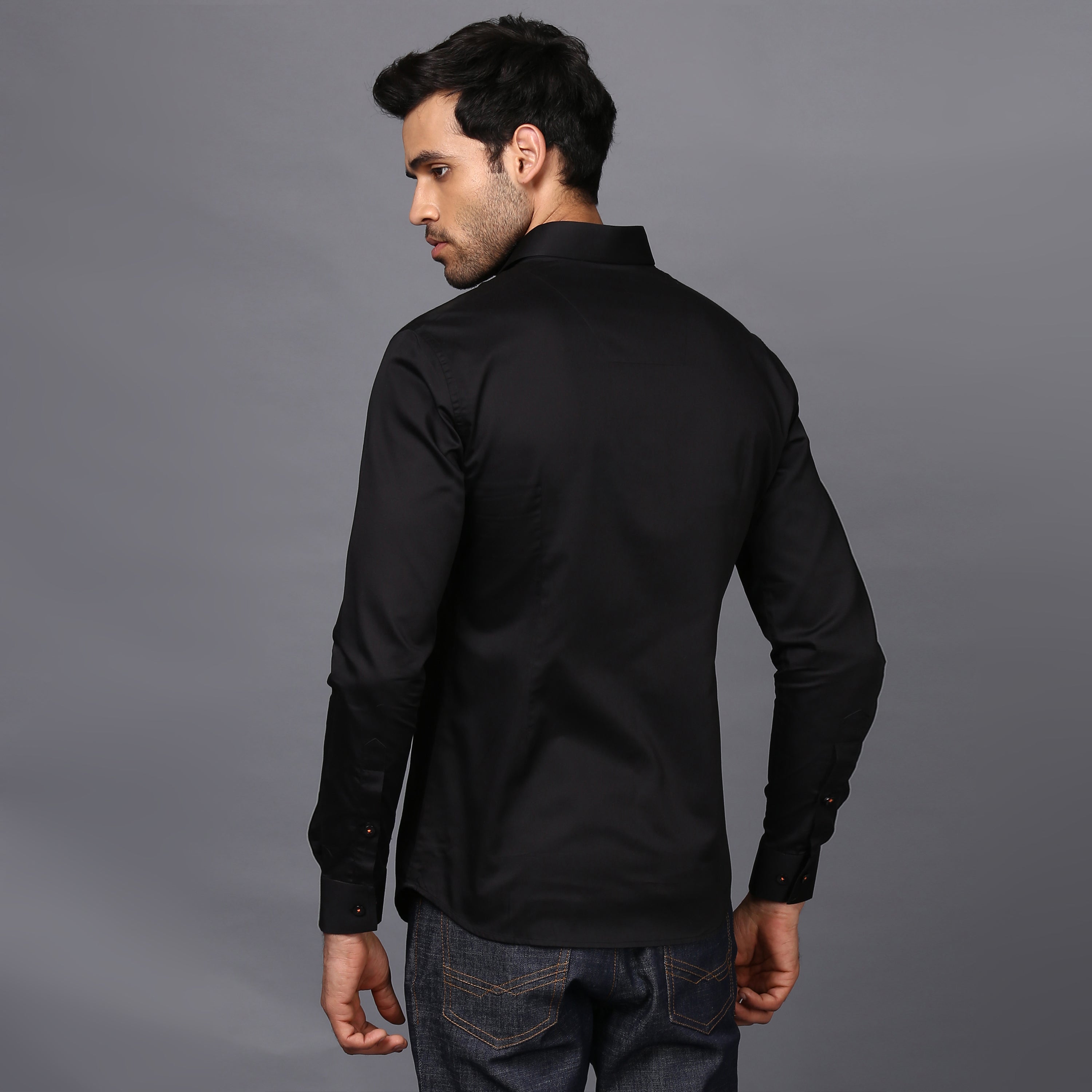 Black & Orange Shirt