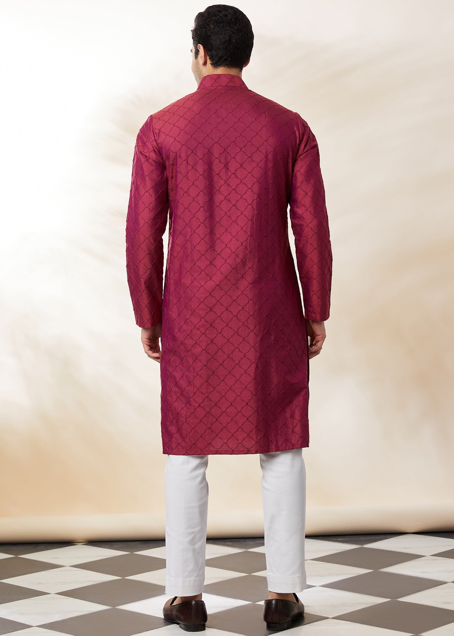 Double-needle Achkan Kurta