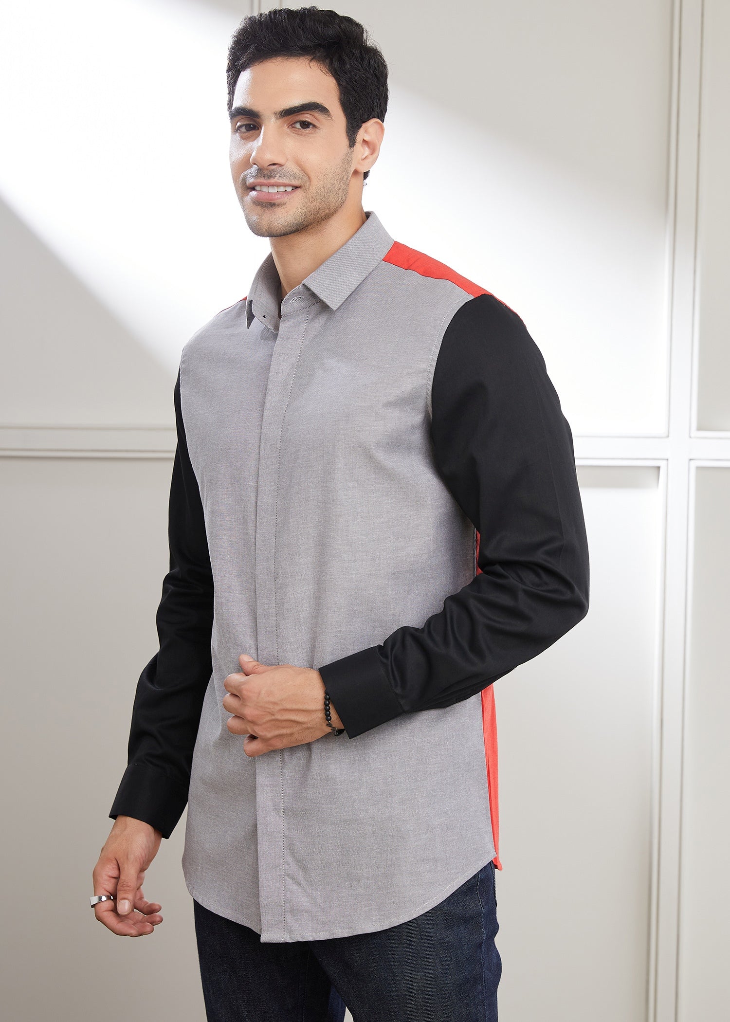 RED-GREY HALF-N-HALF