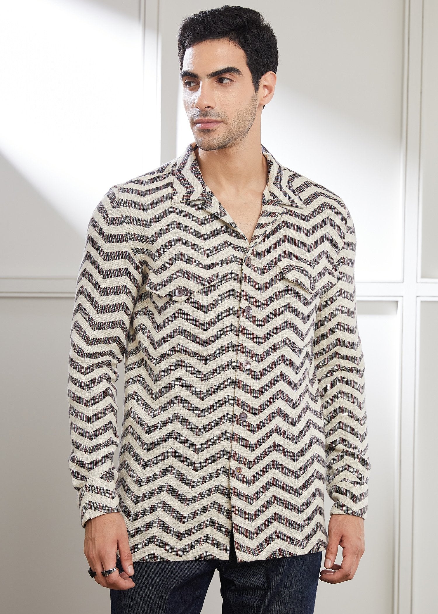 Chevron Shacket