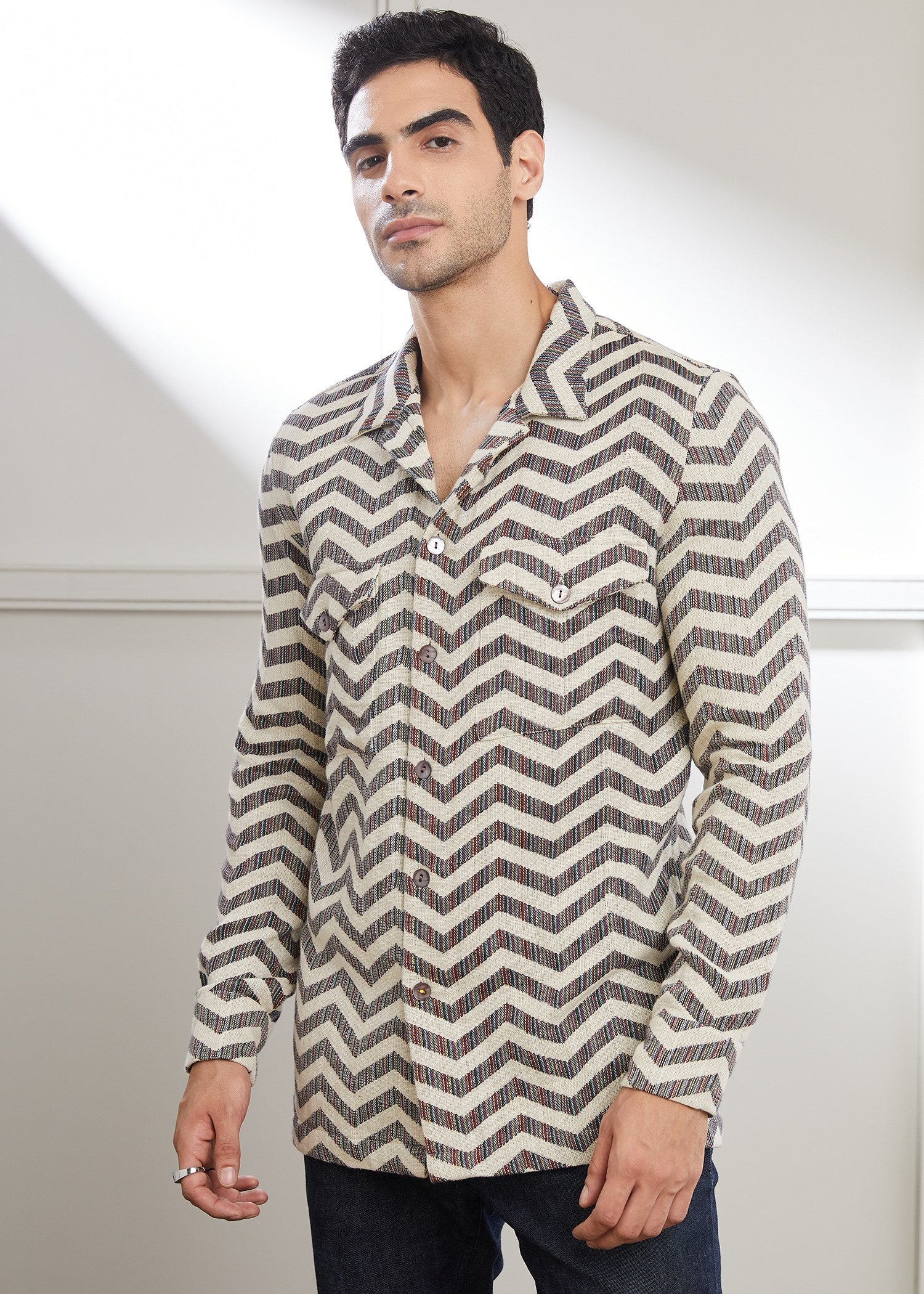 Chevron Shacket
