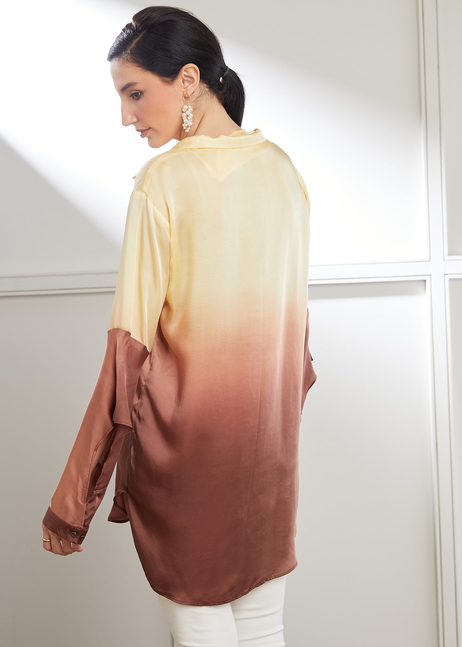 Hazel Embroidered Ombre Top
