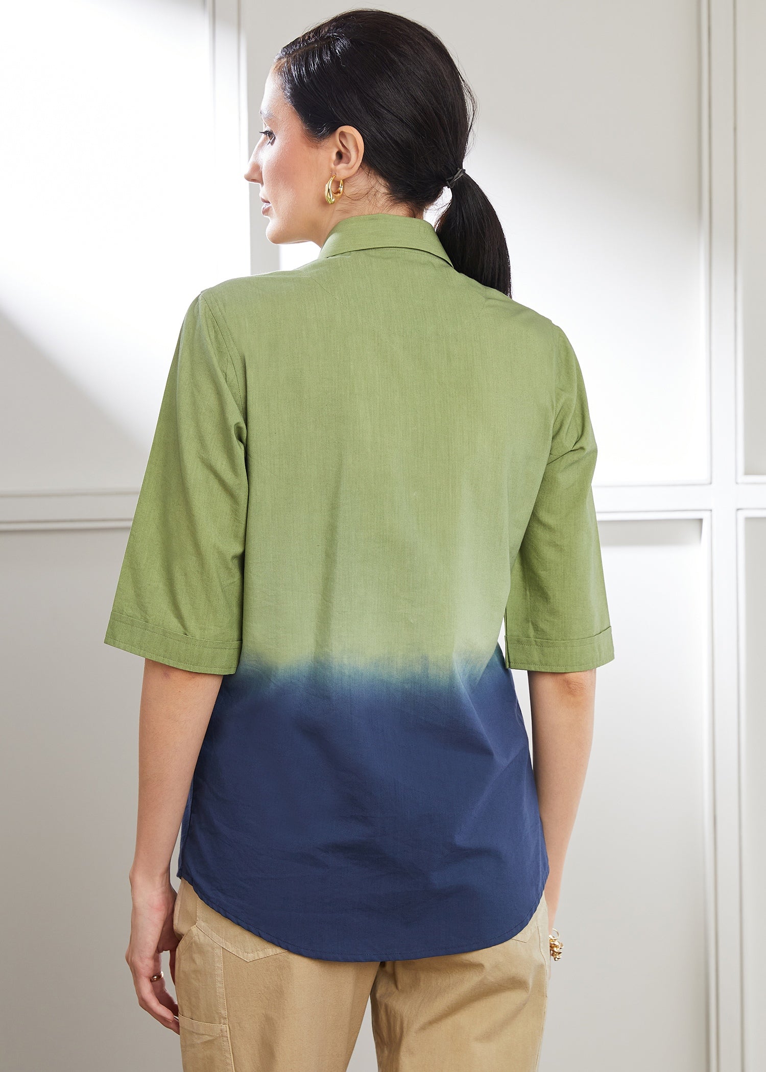 Ombre Green Shirt