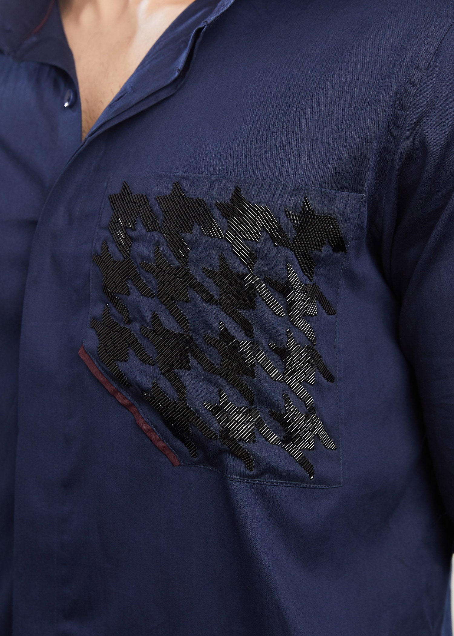 Houndstooth Emb Shirt