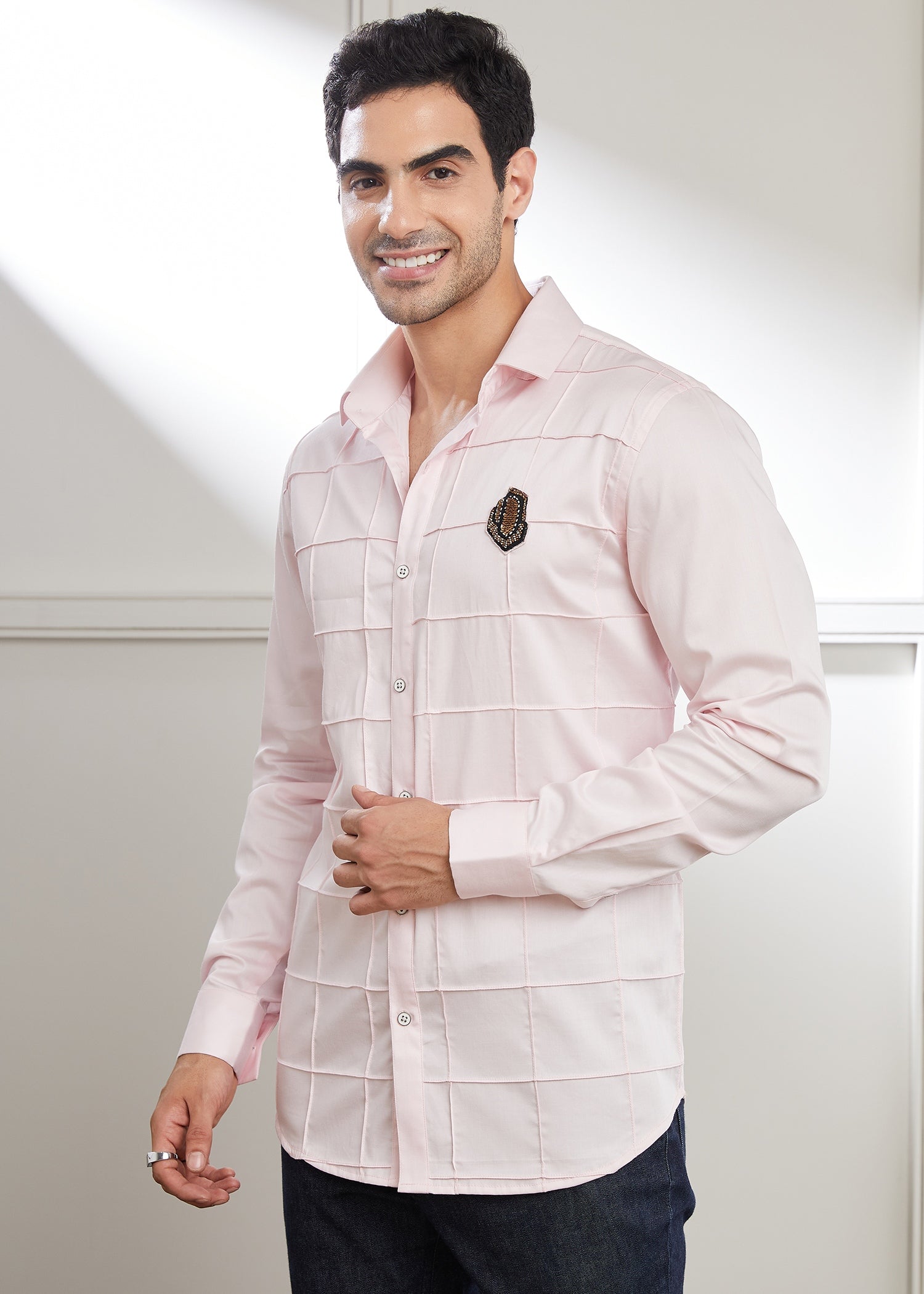 Square Pink Crest