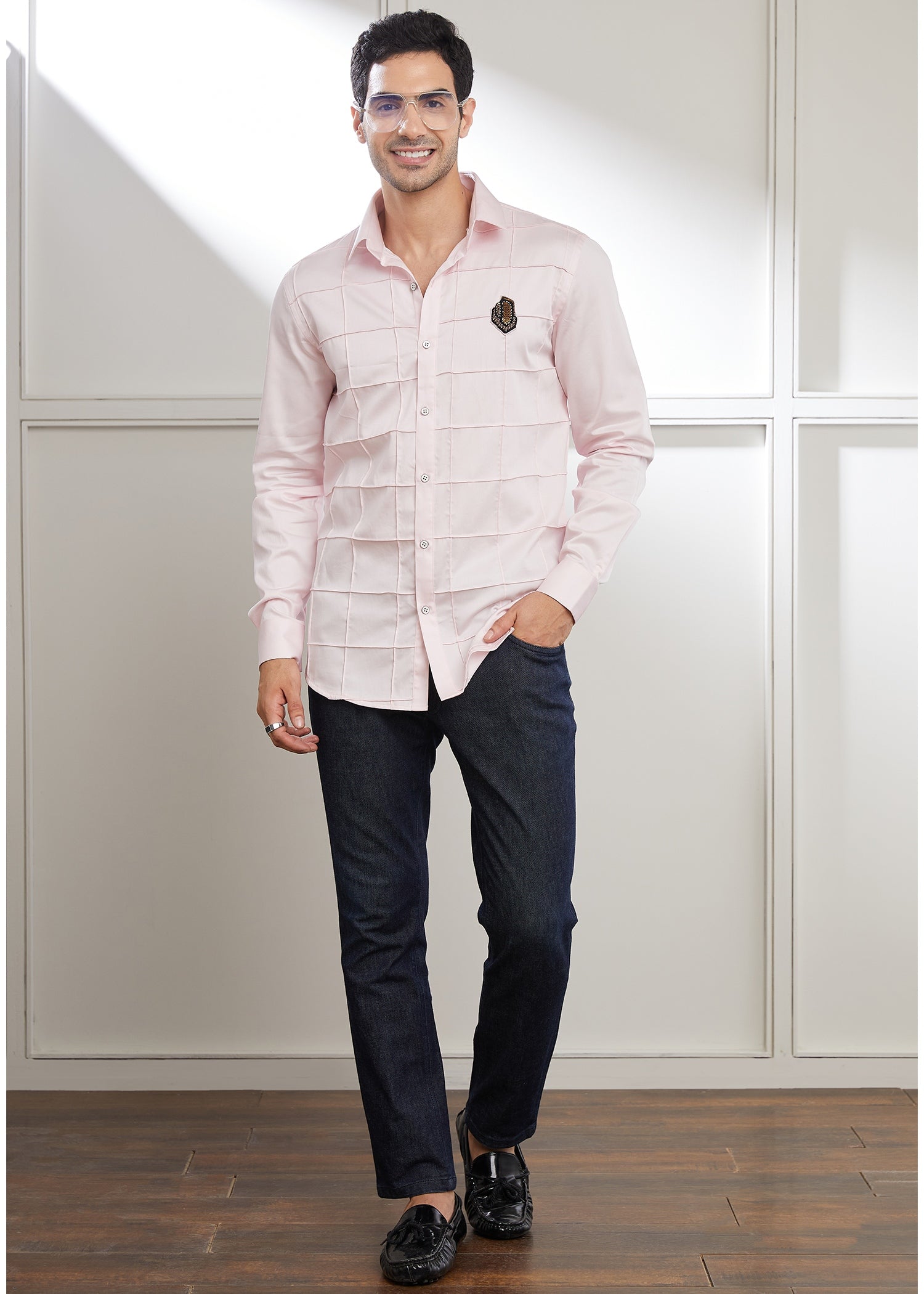 Square Pink Crest