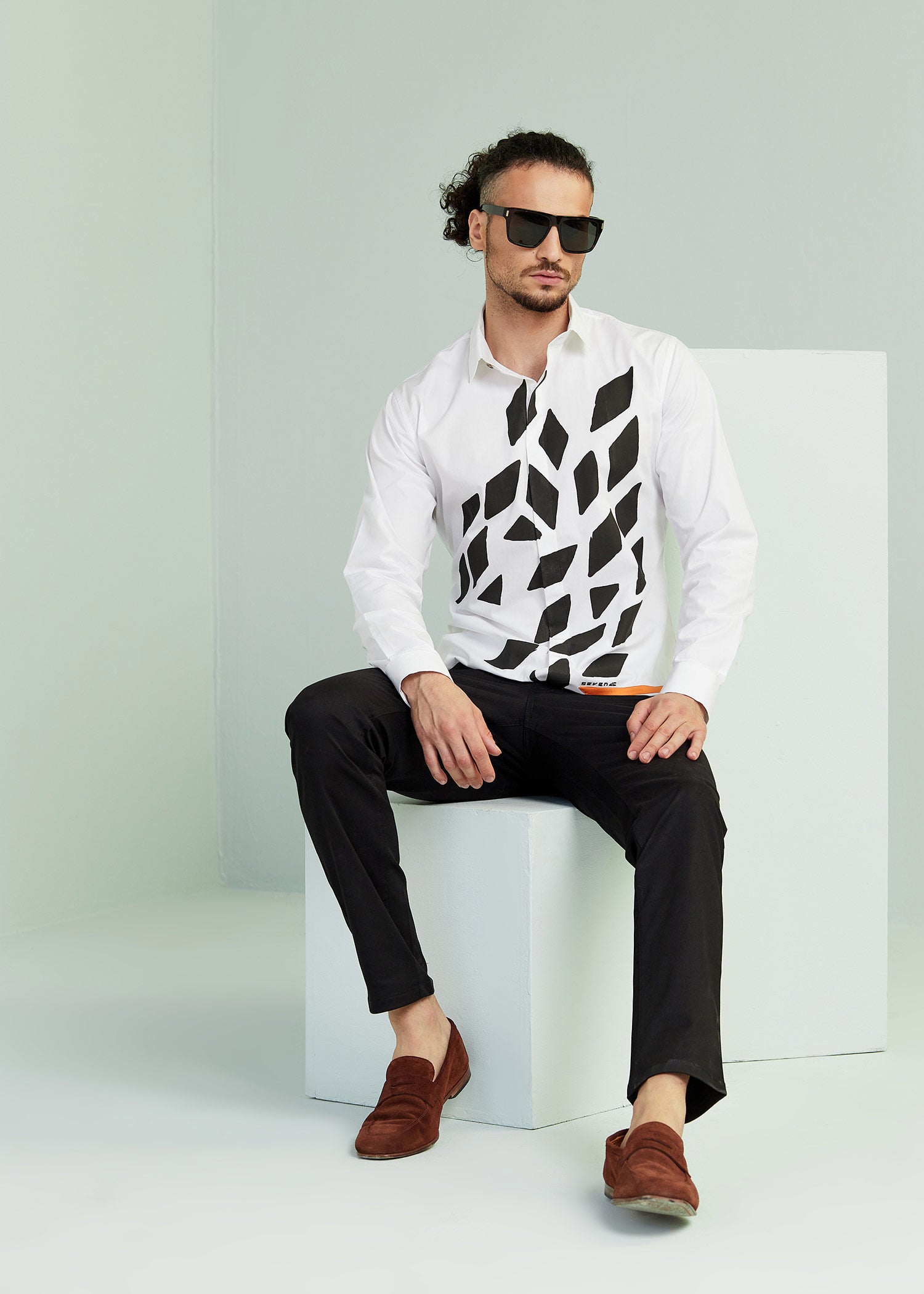 Cruising White Printed