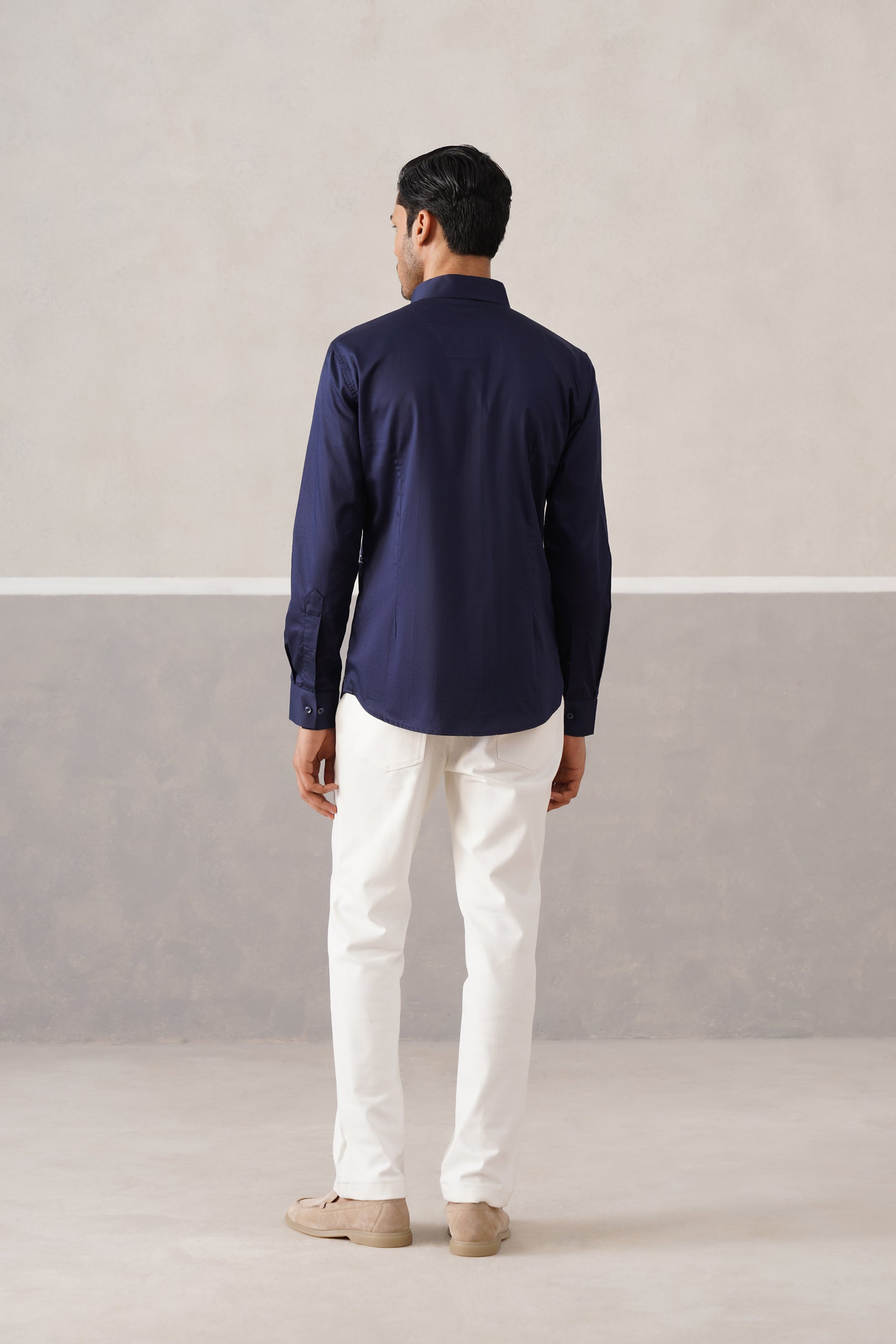 NAVY WAVE SHIRT