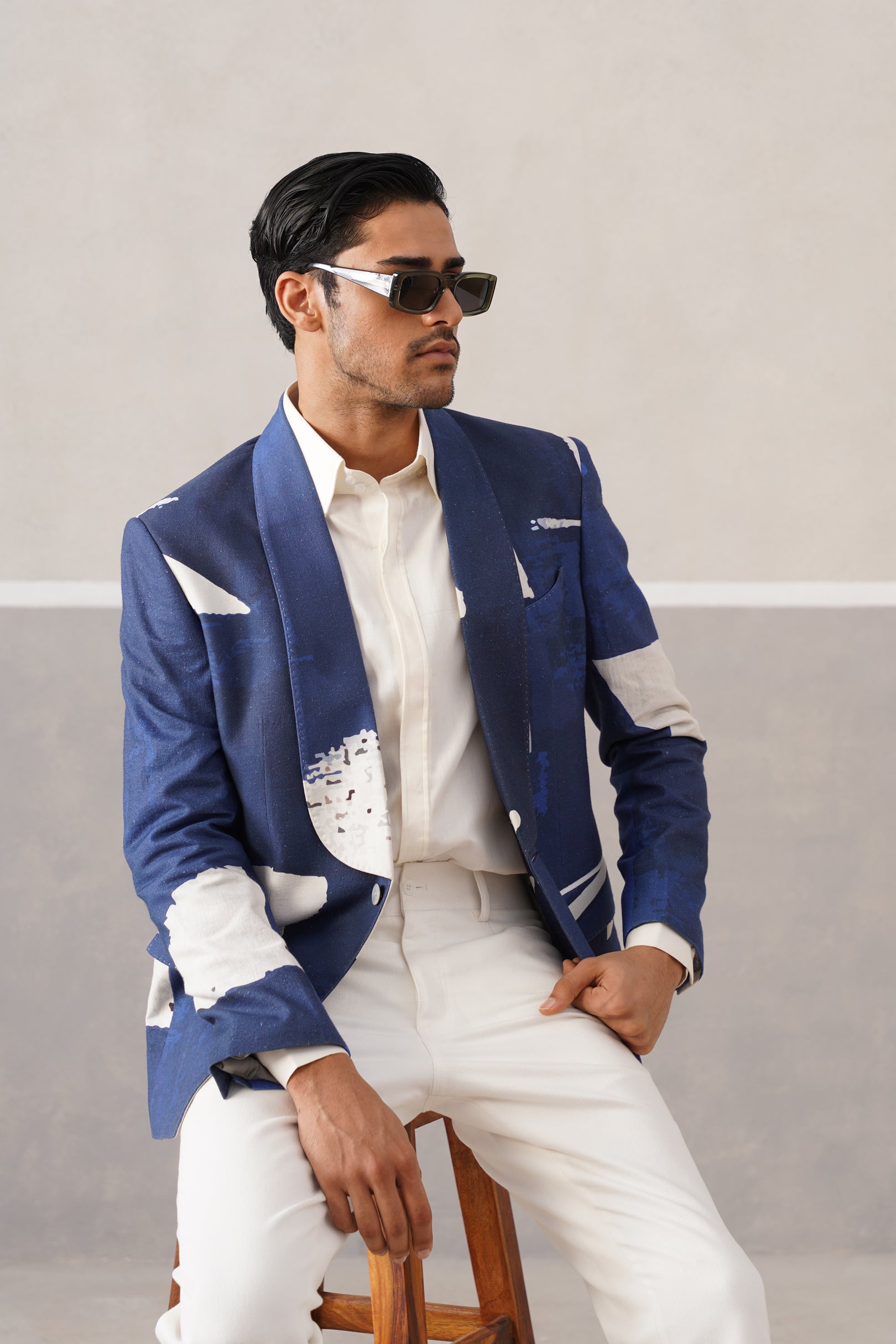 INDIGO STROKES JACKET