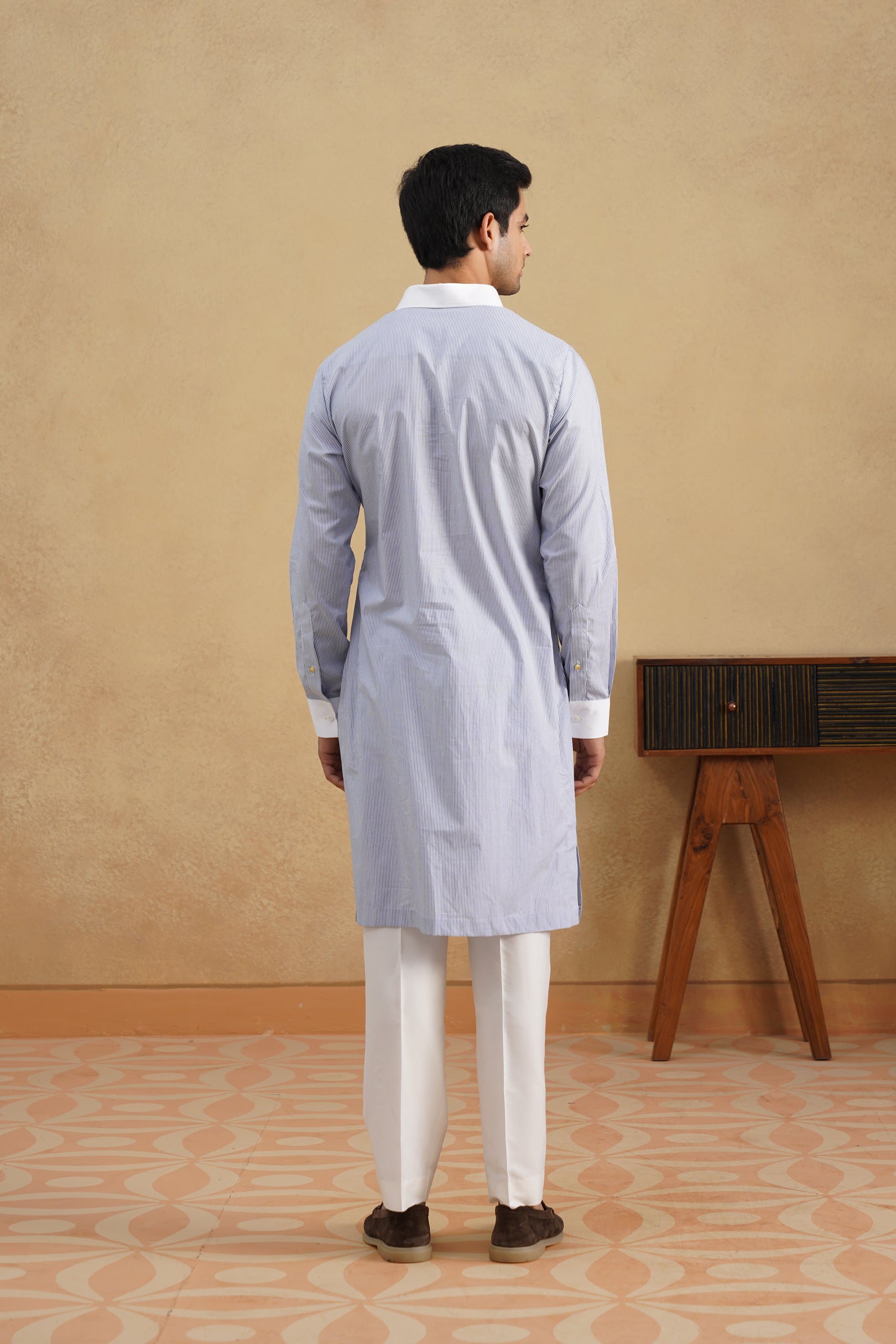 STRIPED CREST KURTA