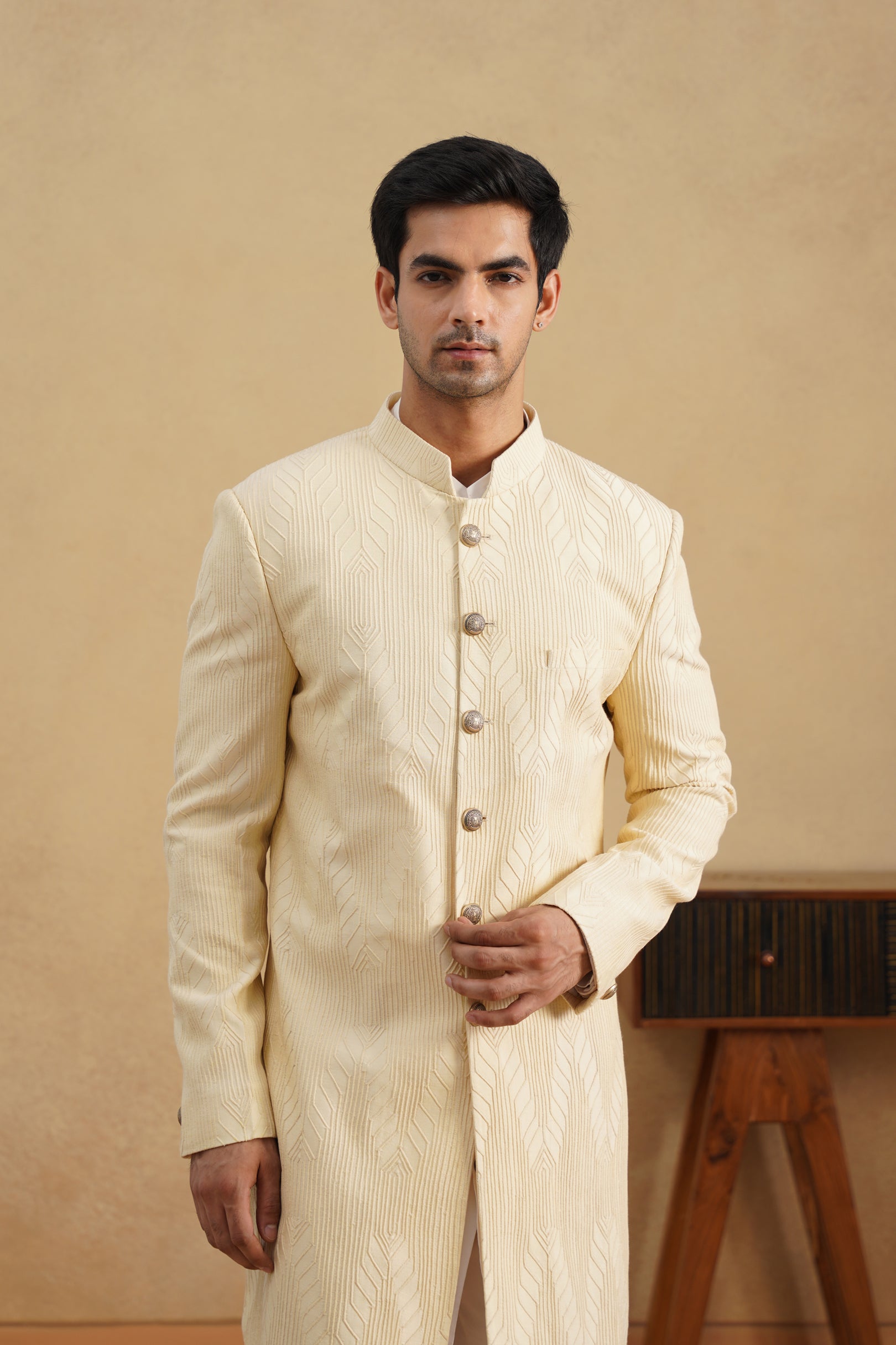 Ivory d-n Achkan Set