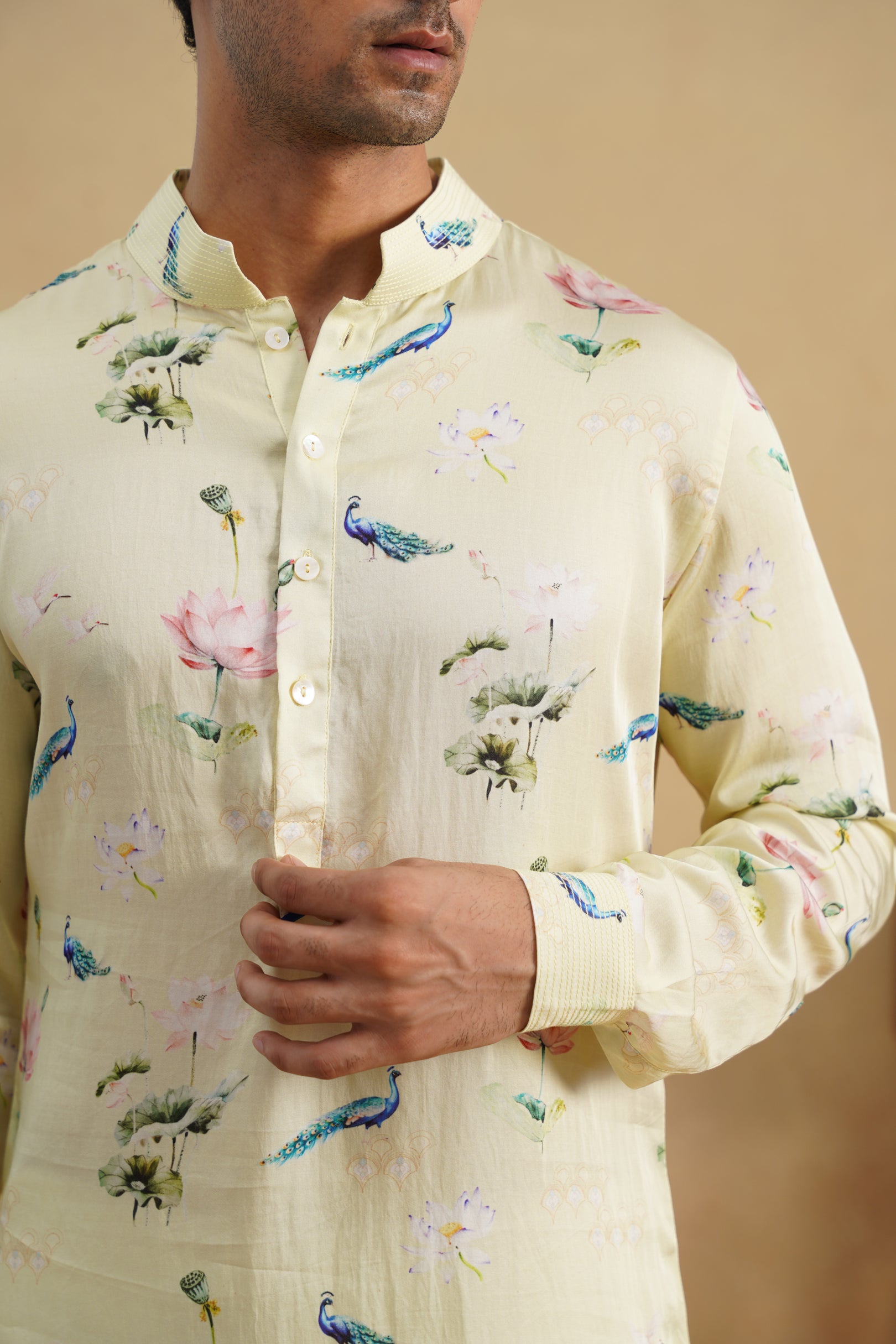 LEMON BLOOM PRINTED KURTA