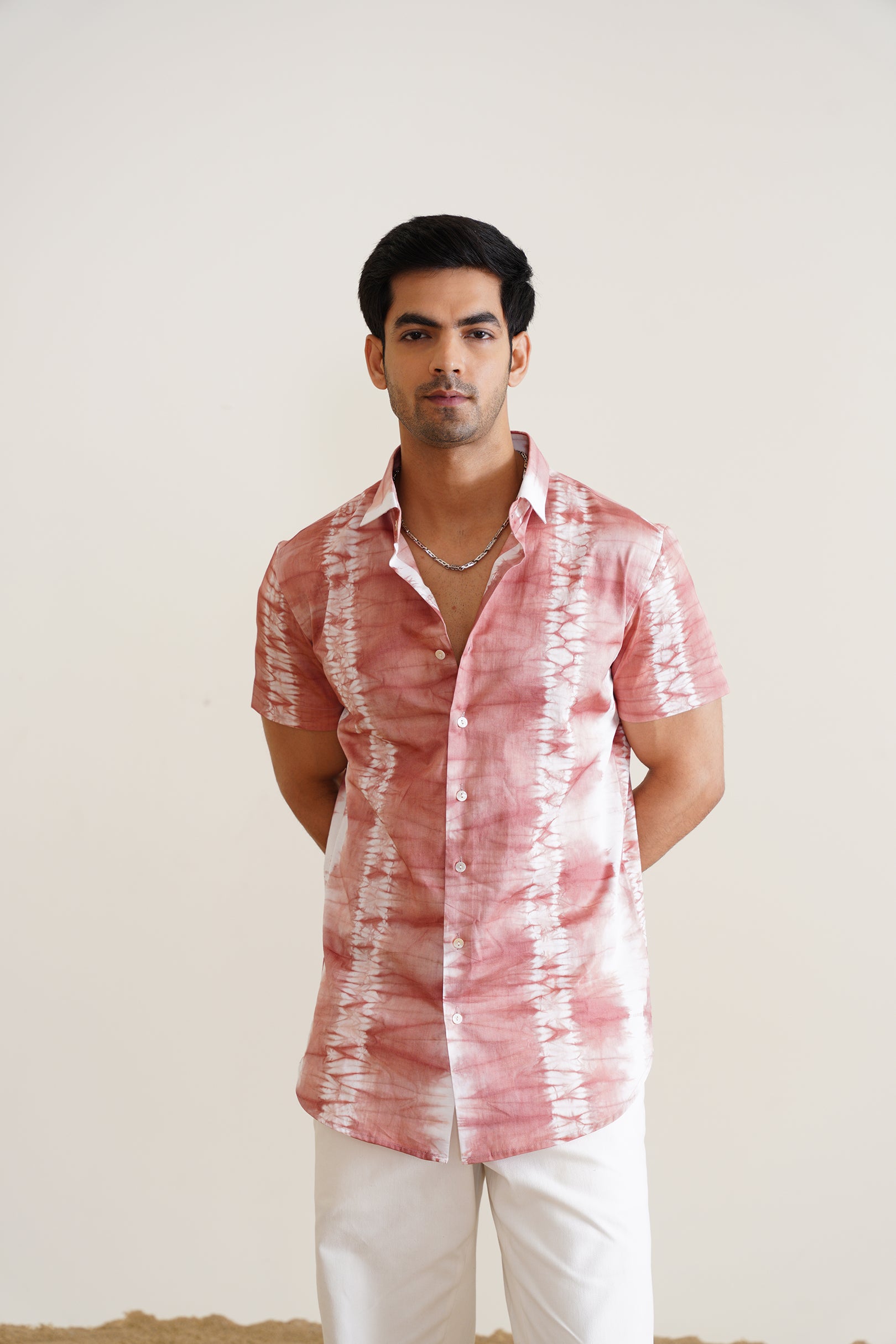 Tie-dye Salmon Shirt