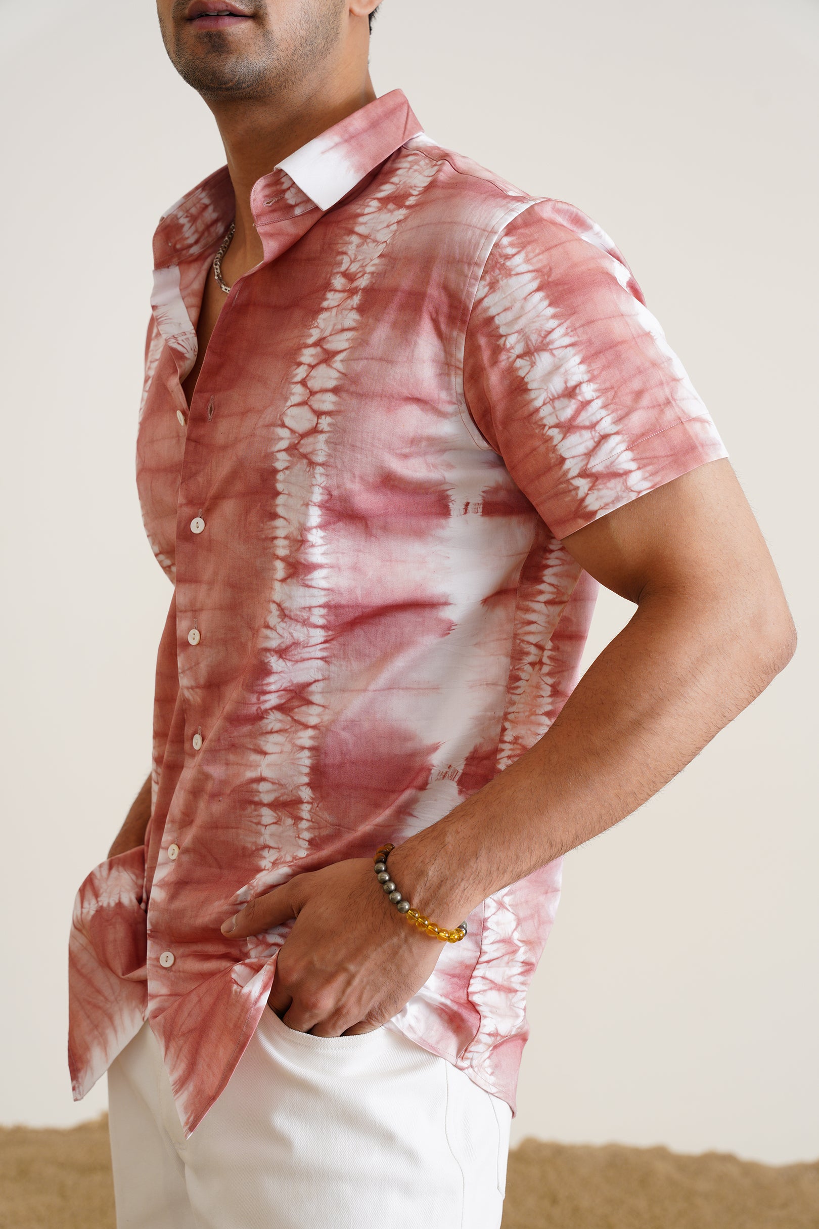 Tie-dye Salmon Shirt