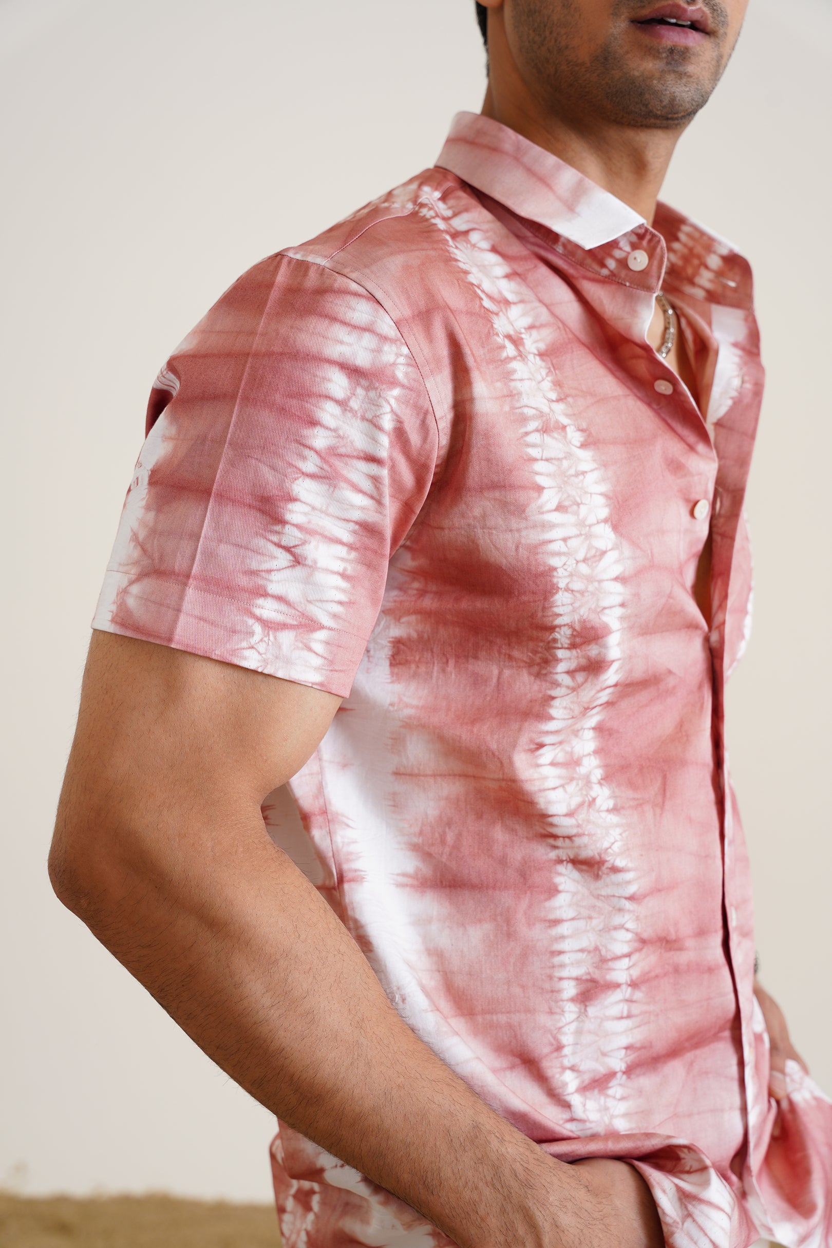 Tie-dye Salmon Shirt