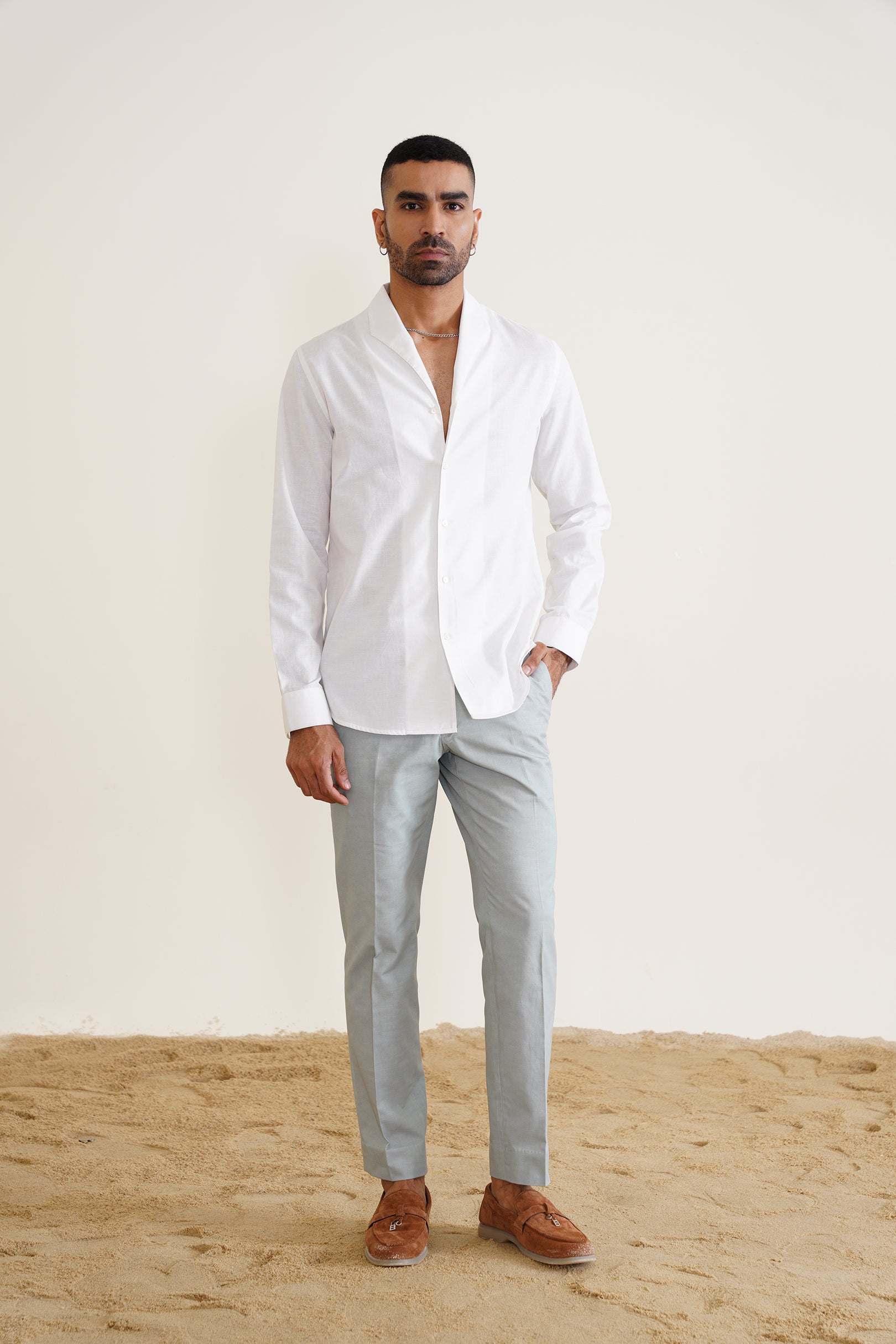 Shawl-collar Shirt