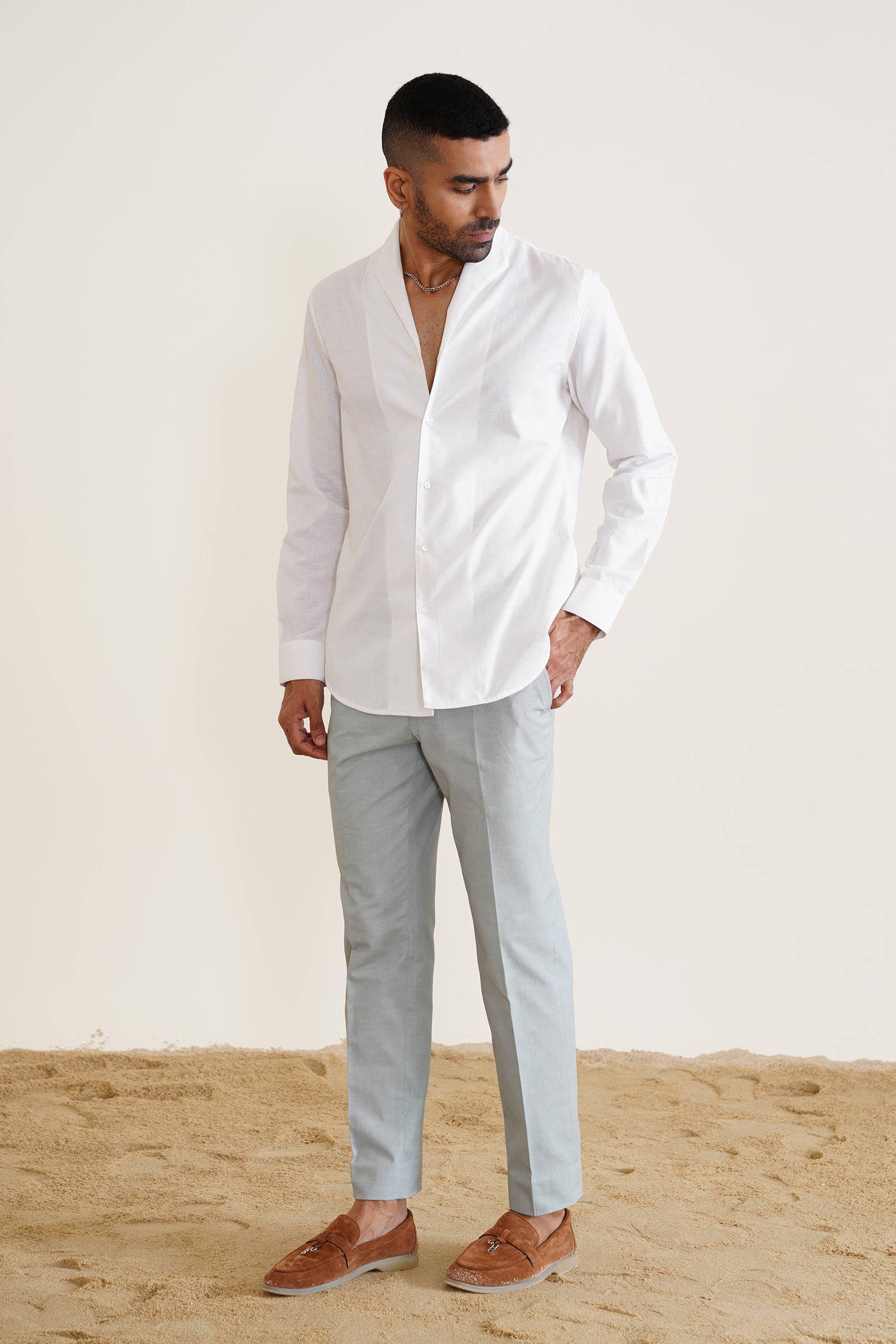 Shawl-collar Shirt