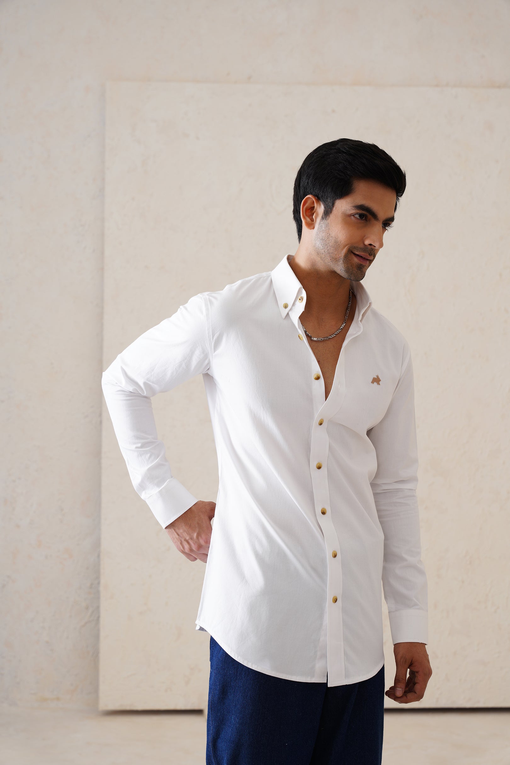 Solid White Shirt