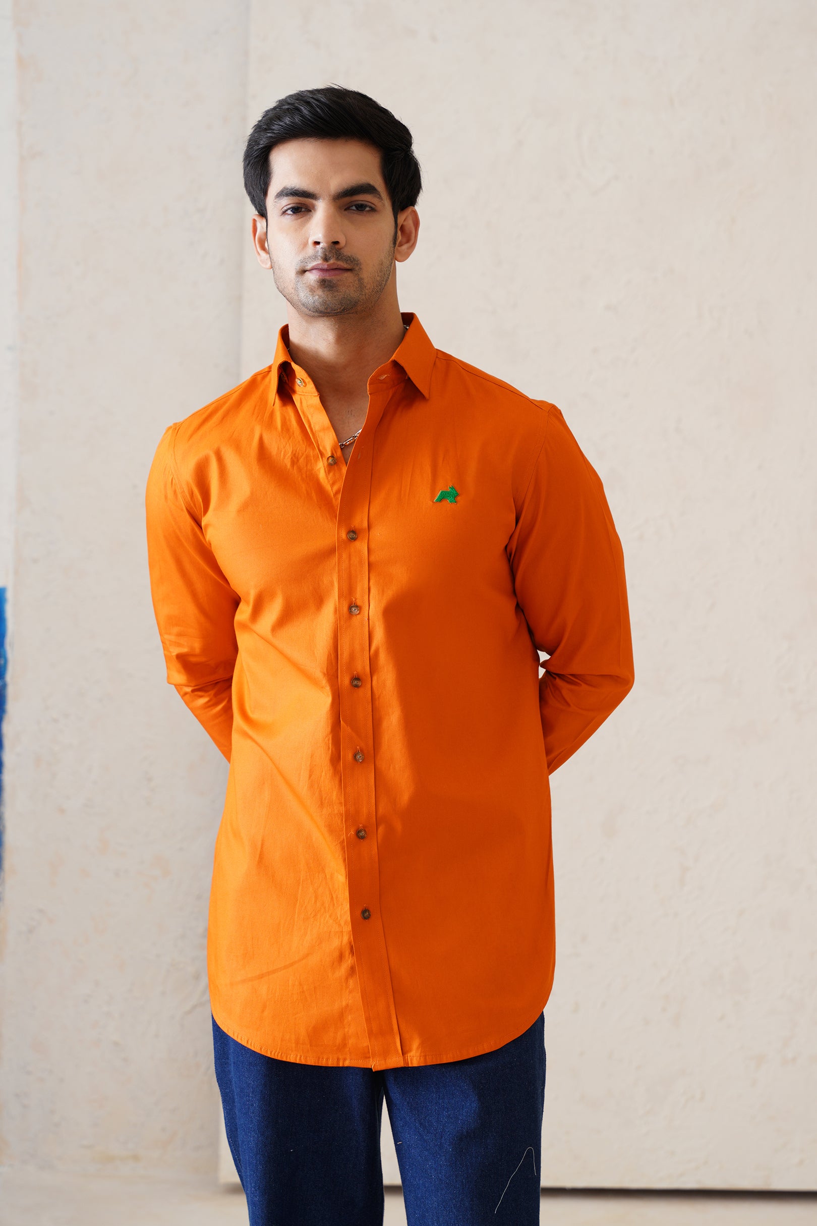 Solid Burnt Orange Shirt
