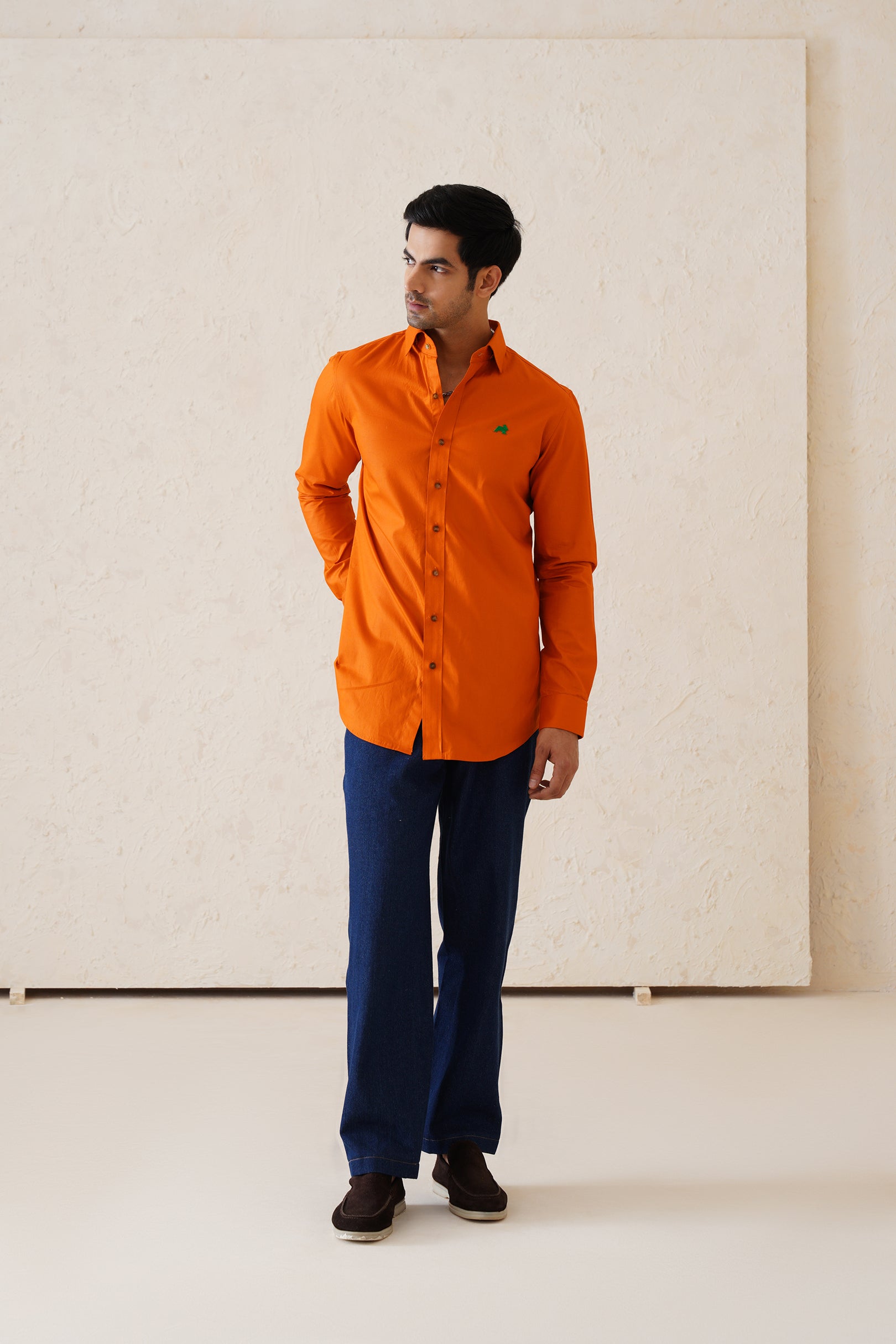 Solid Burnt Orange Shirt
