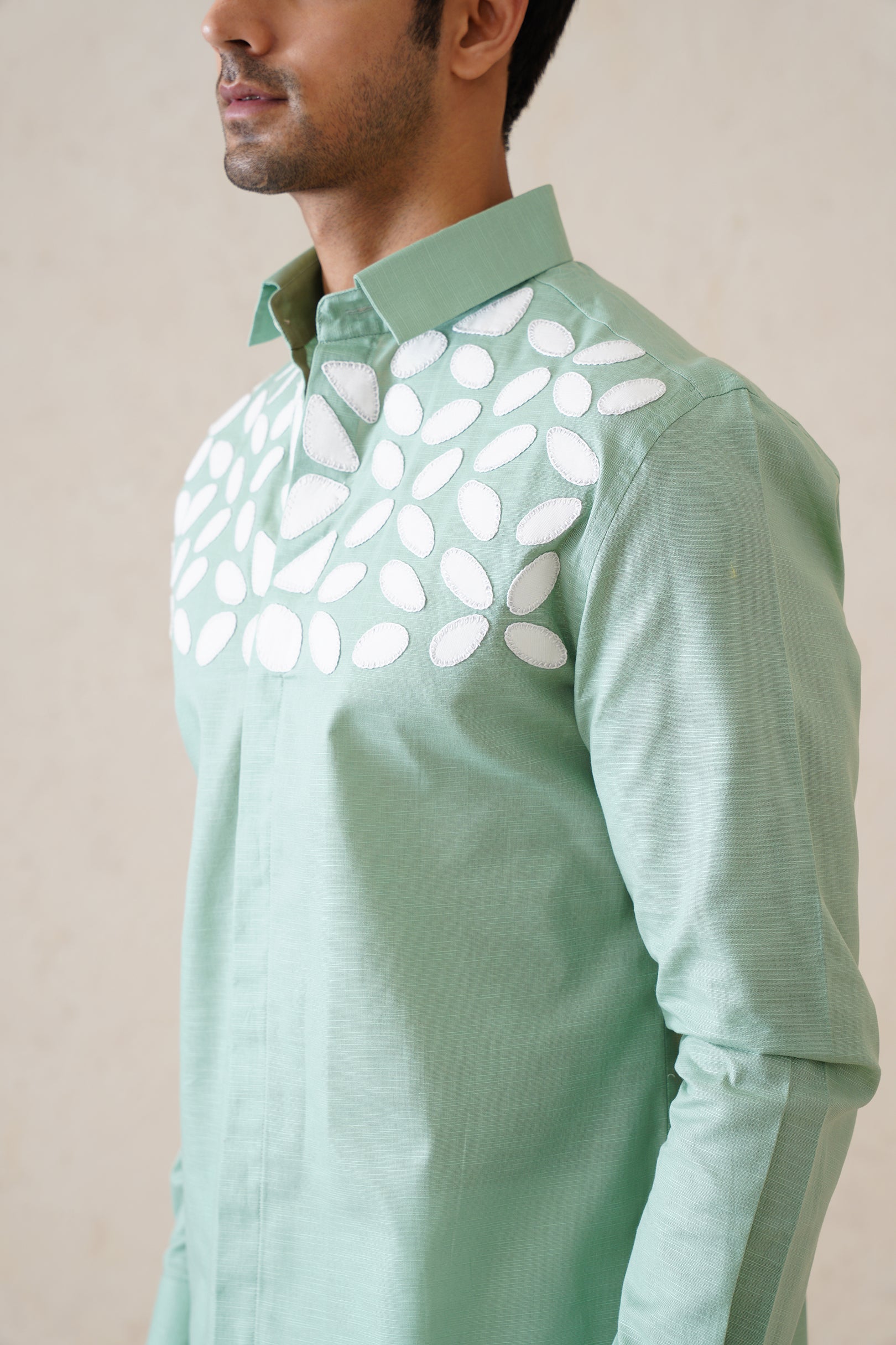 Sage Cotton-linen Shirt