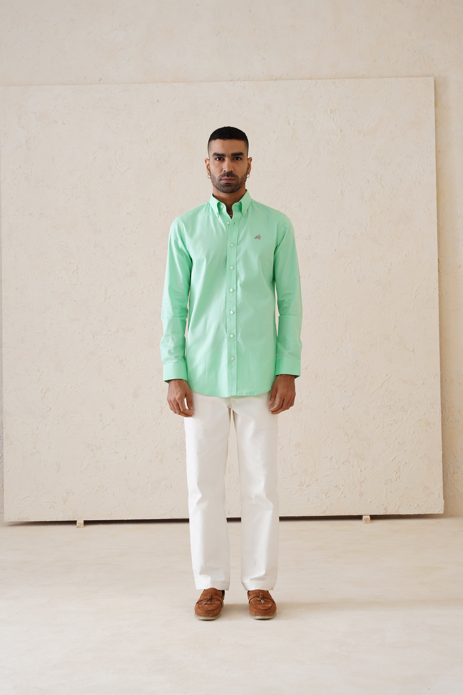 Solid Sea Green Shirt