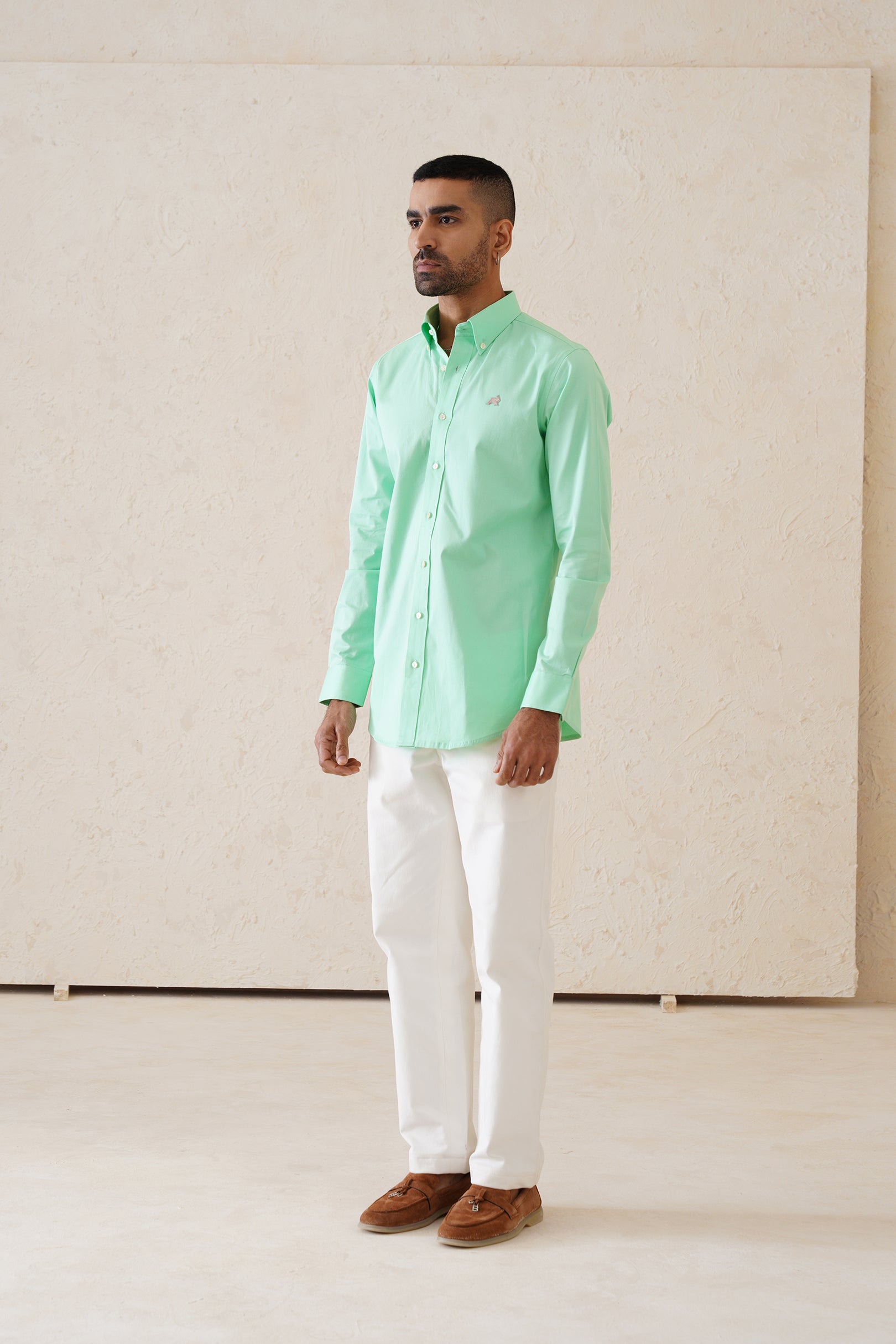 Solid Sea Green Shirt