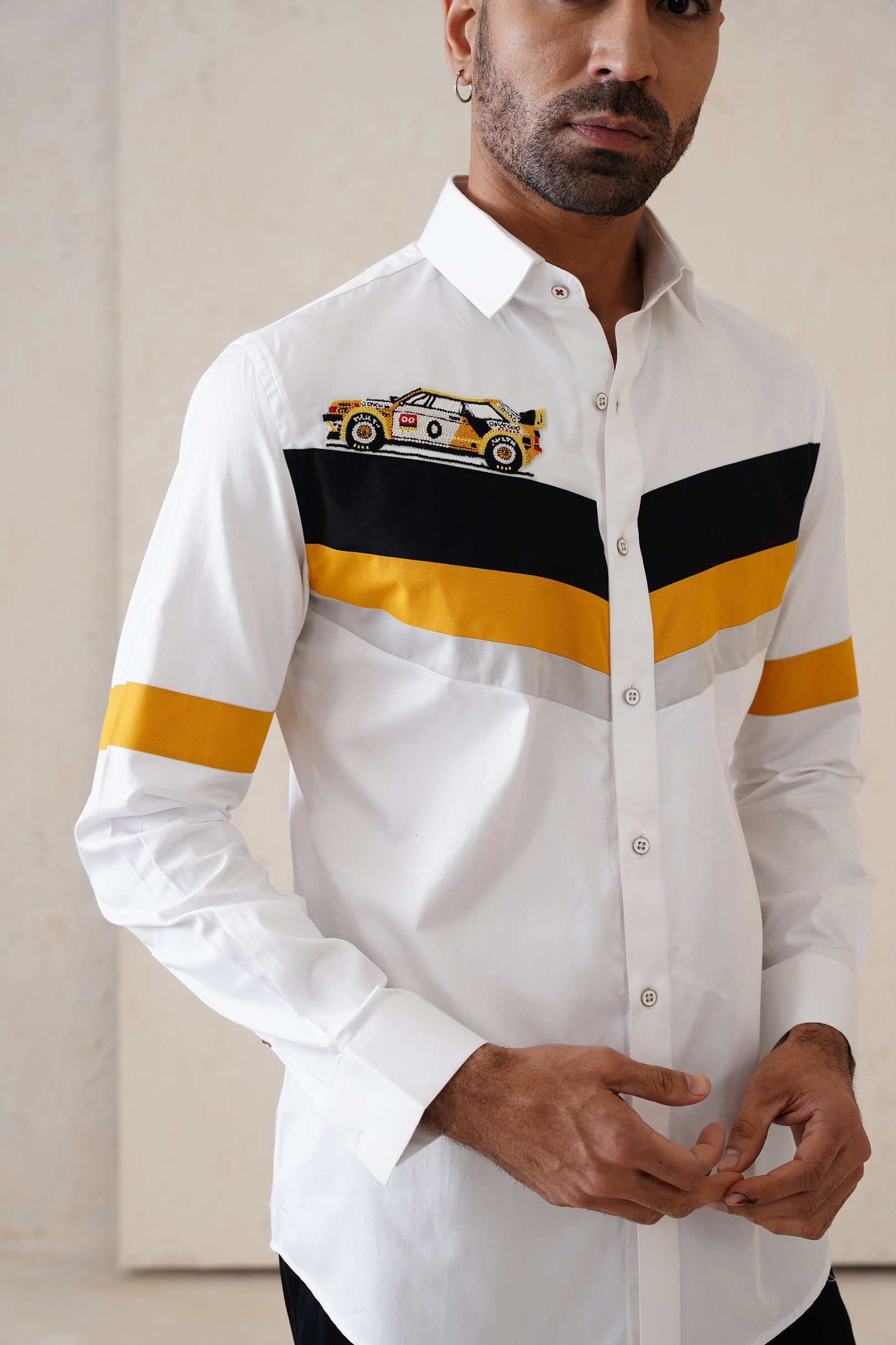 RACER WHITE SHIRT