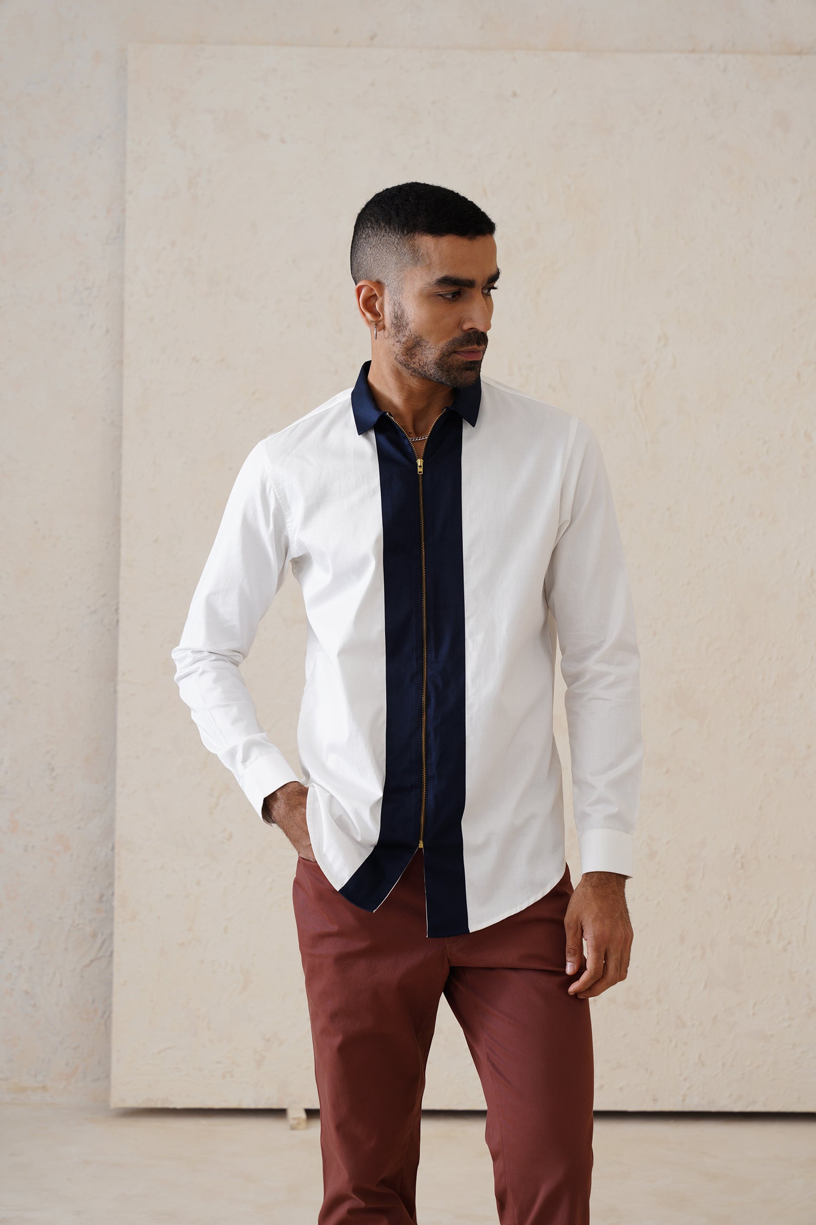 Classic Color-block Shirt