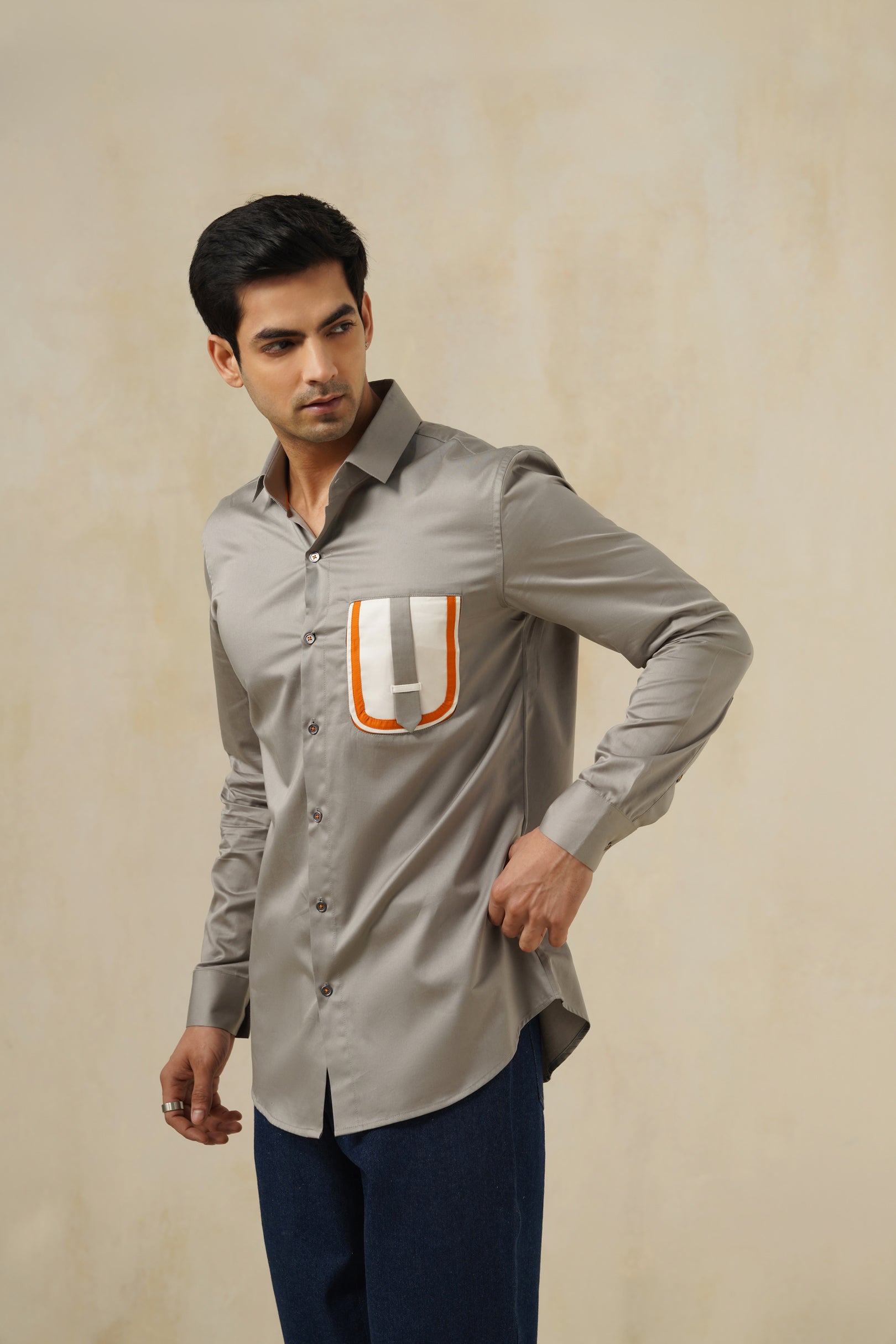 Pulse Grey | Men's Cotton Shirt